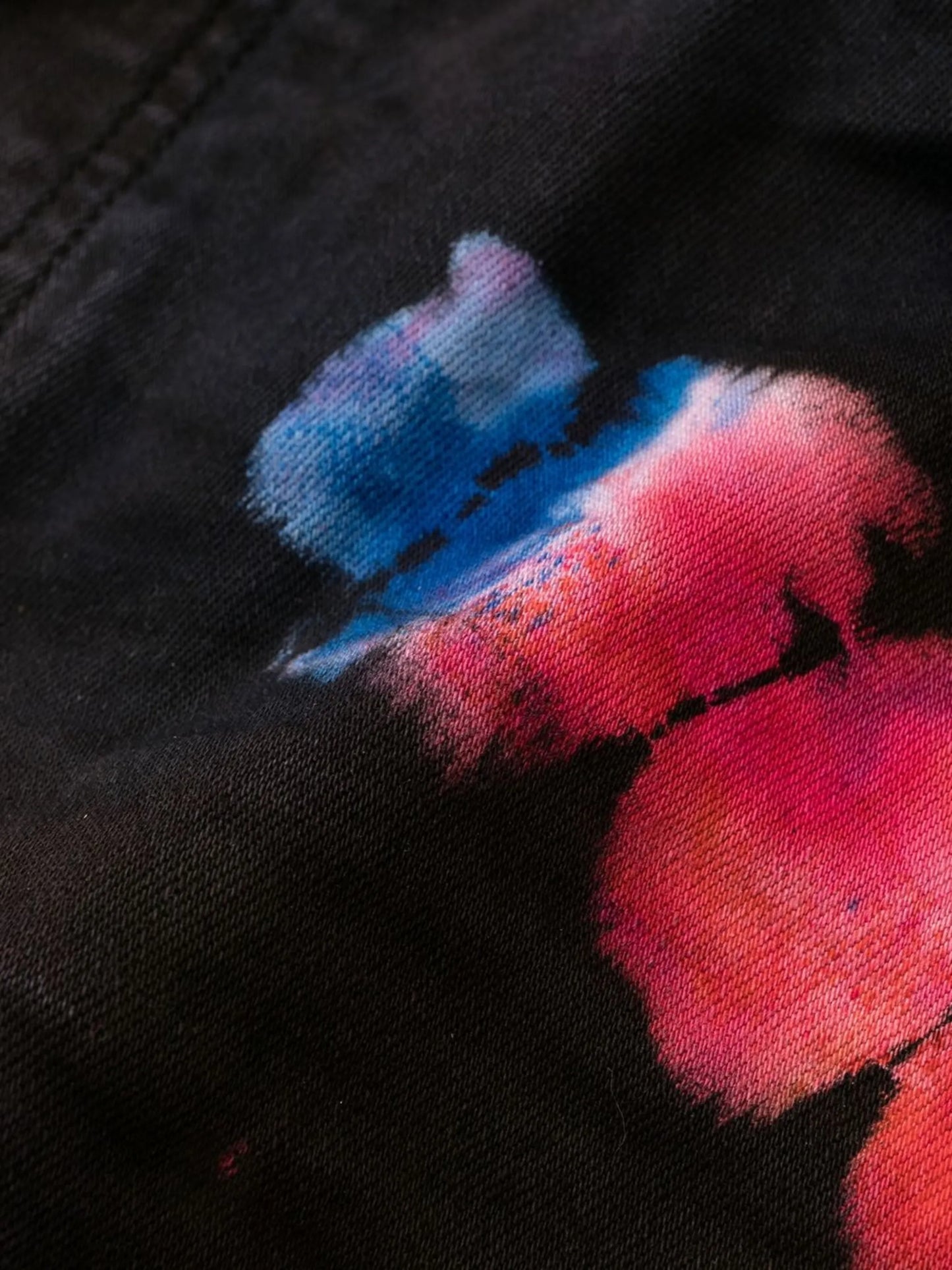 tie-dye print skinny jeans