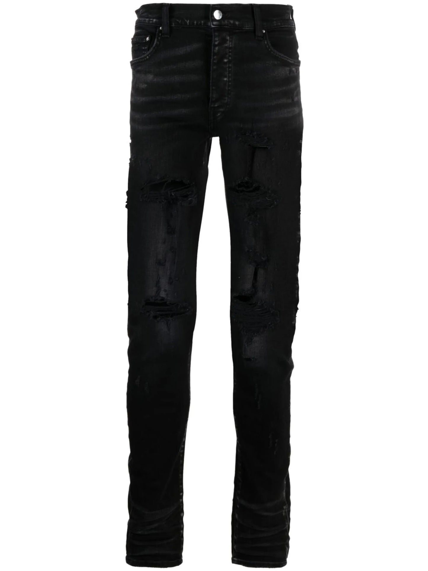 distressed skinny jeans
