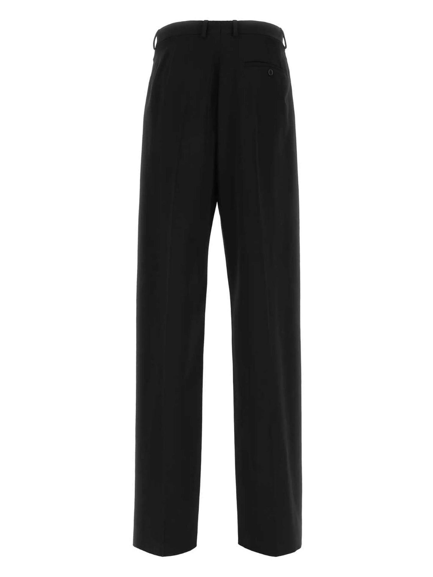 high-waisted straight-leg trousers