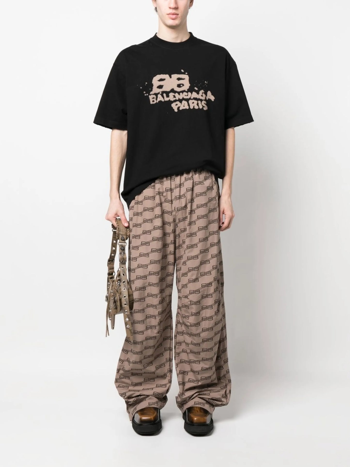 logo-print track pants
