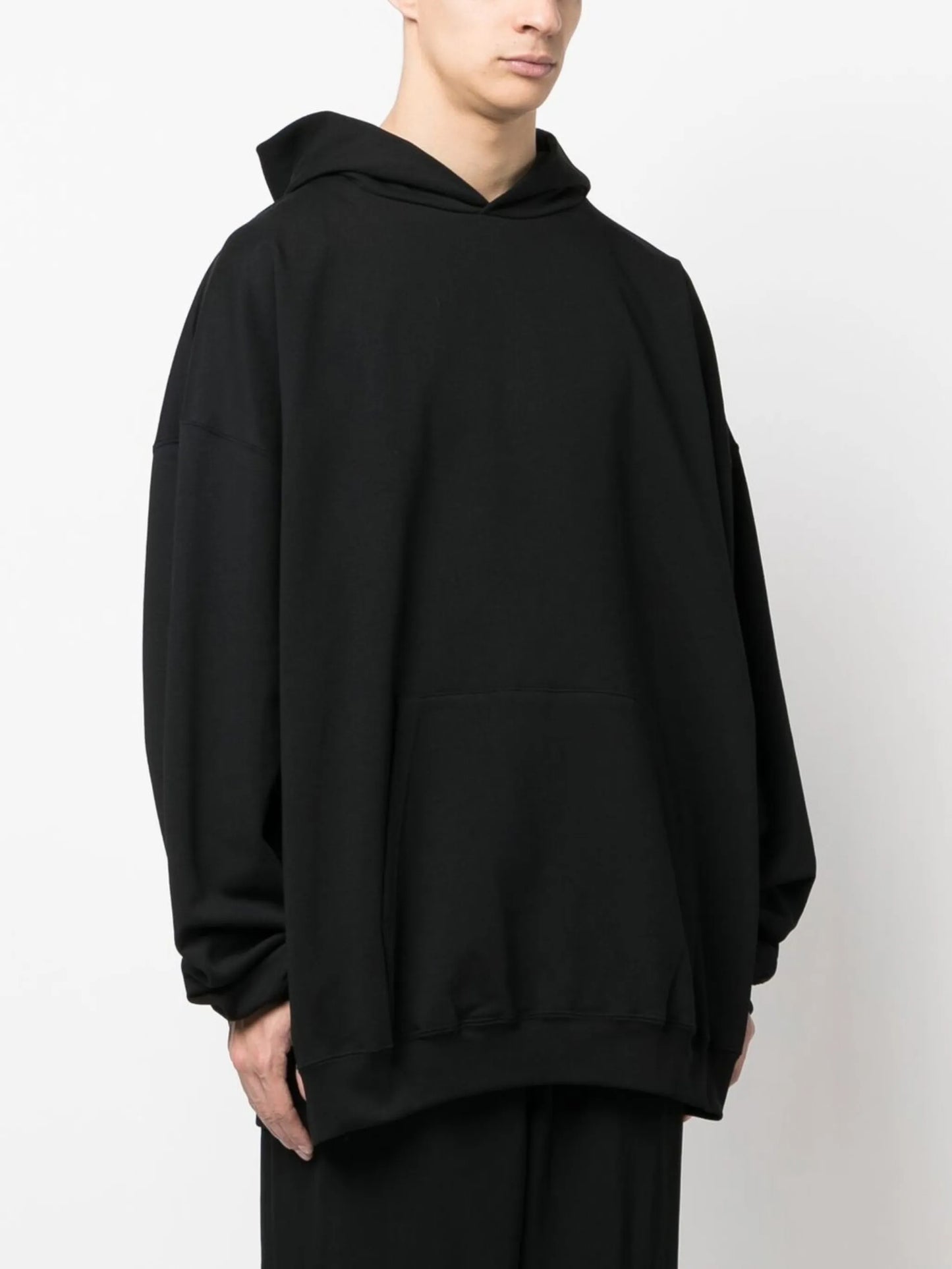 logo-embroidered oversized hoodie