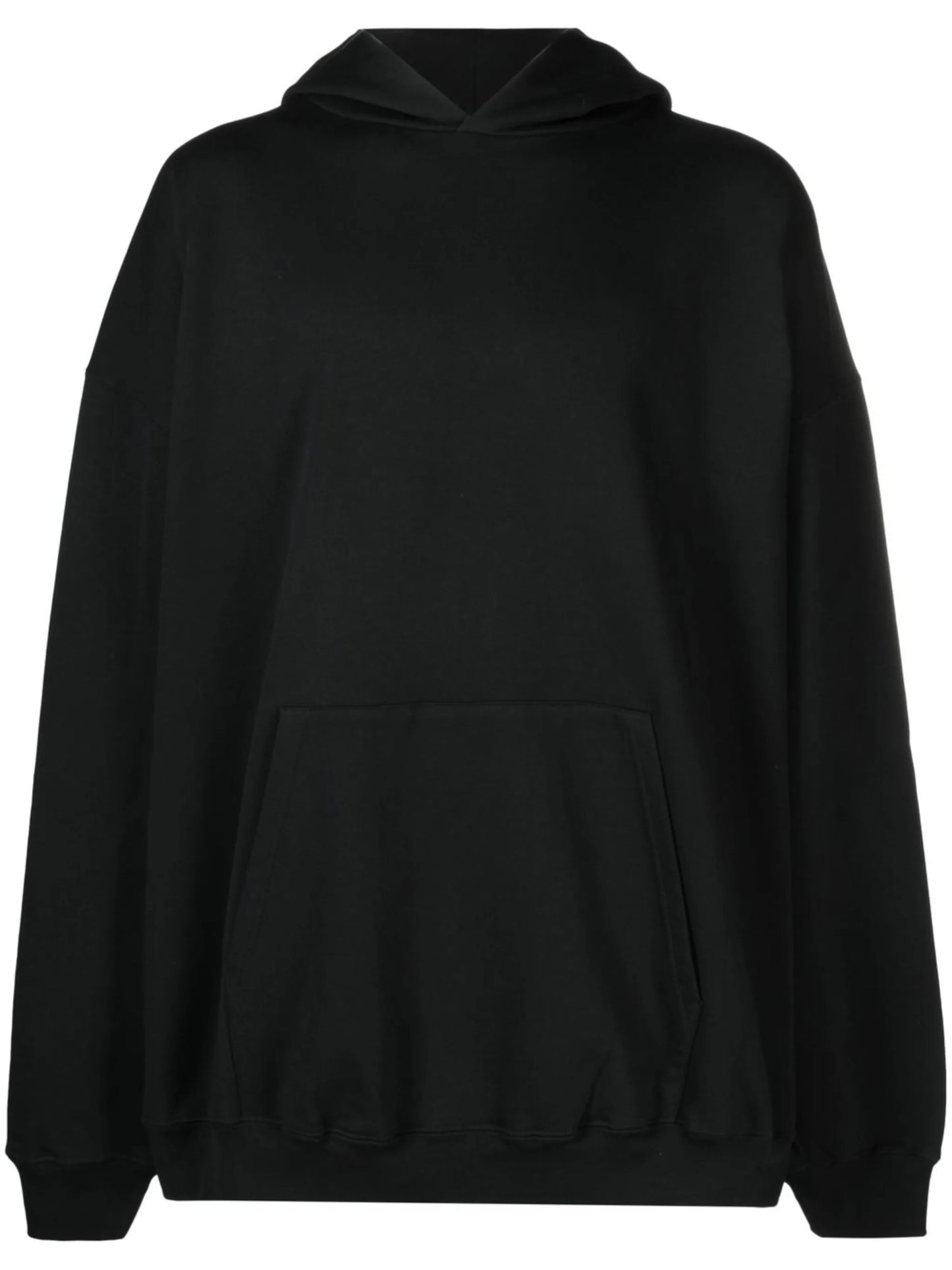 logo-embroidered oversized hoodie