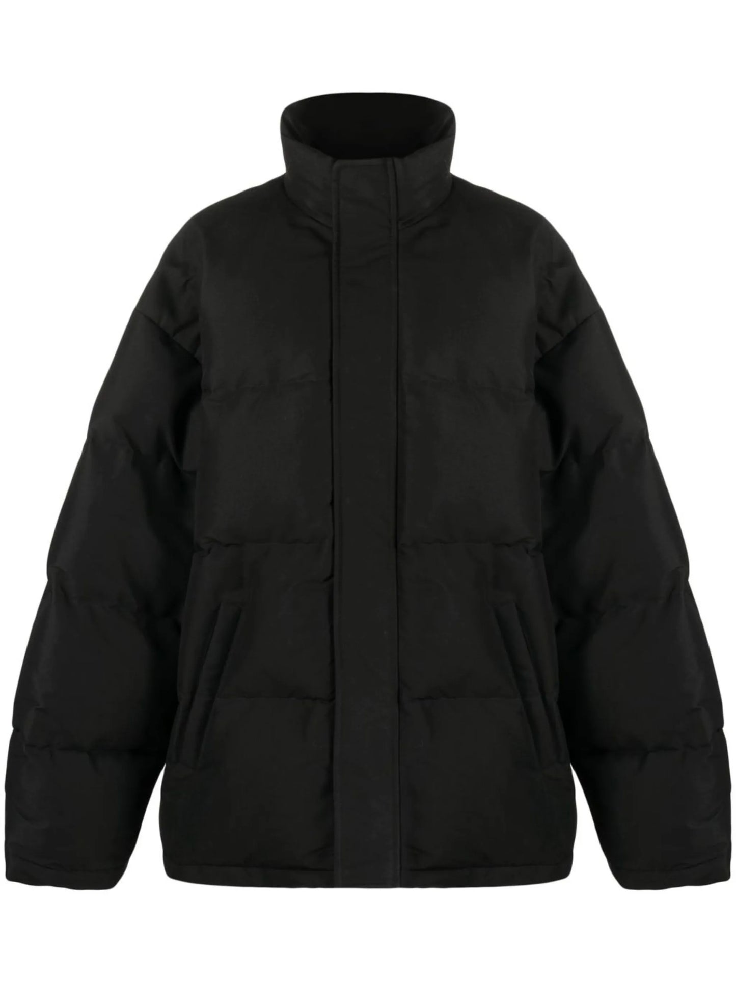 zip-up padded jacket