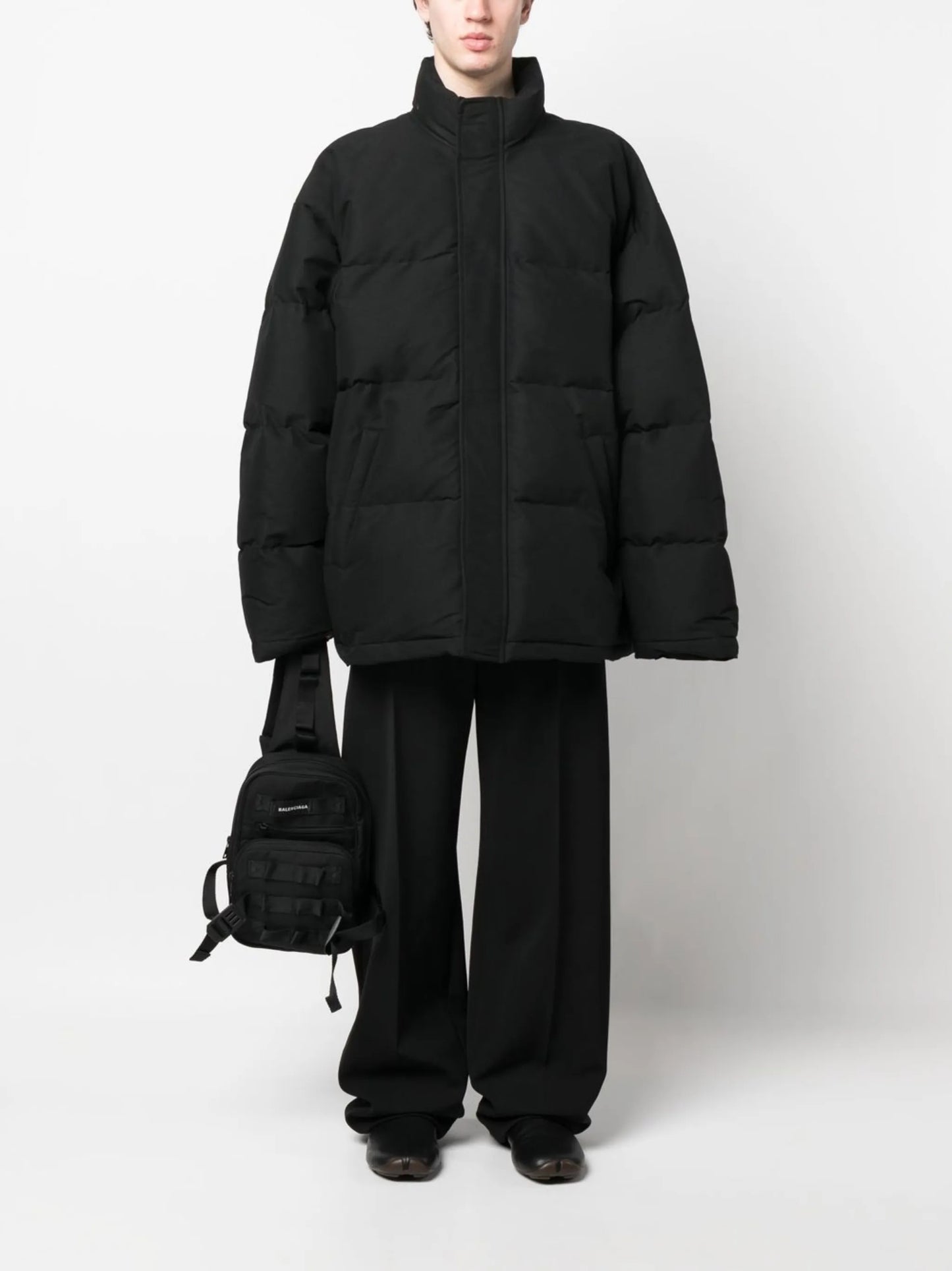 zip-up padded jacket