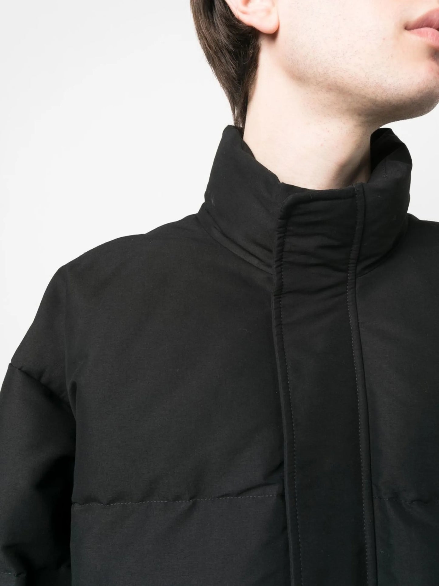 zip-up padded jacket