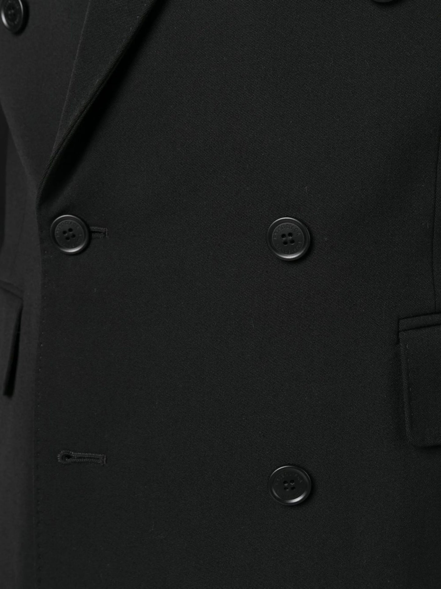 double-breasted peak-lapel blazer