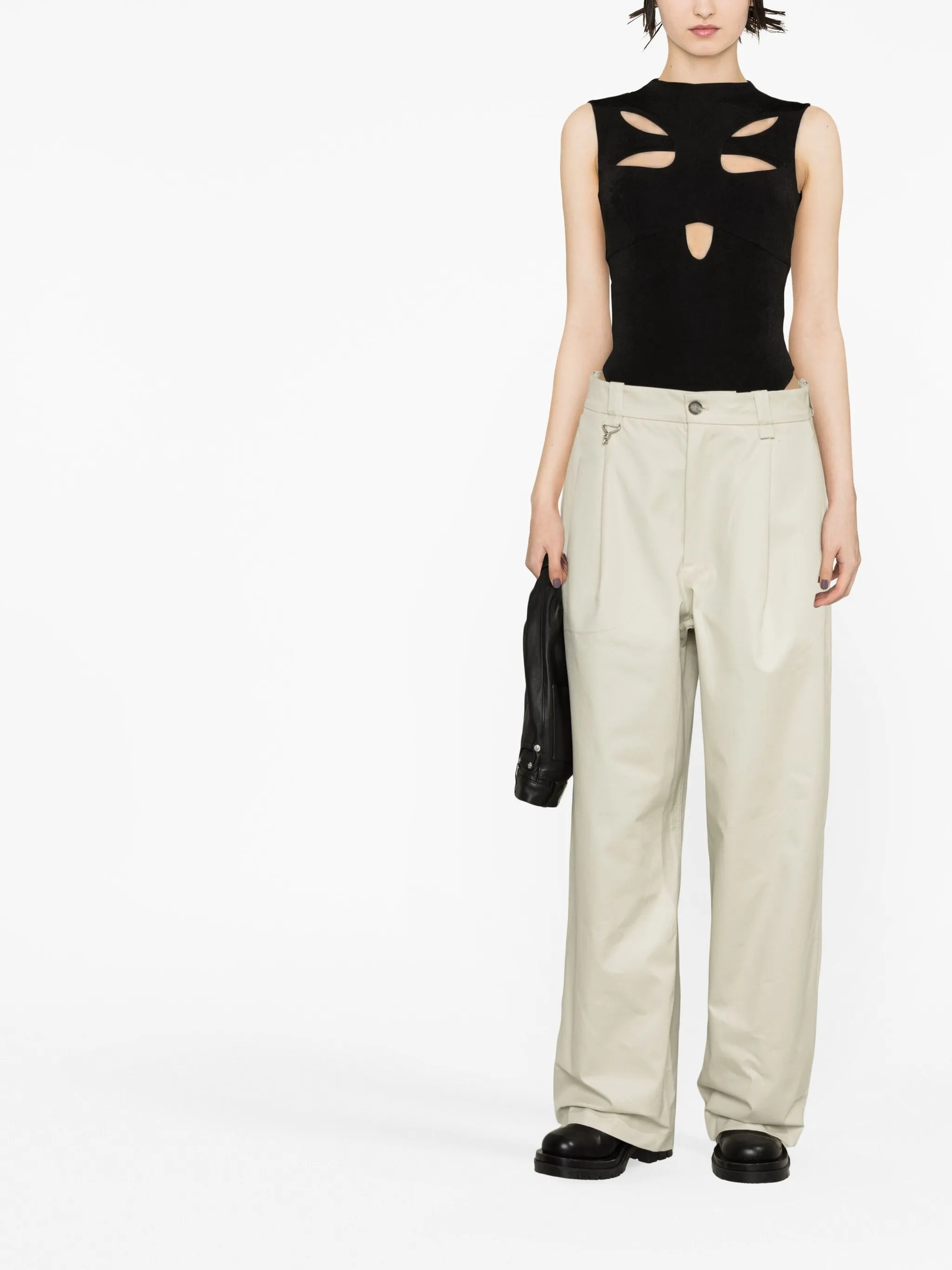 cut-out detailing bodysuit