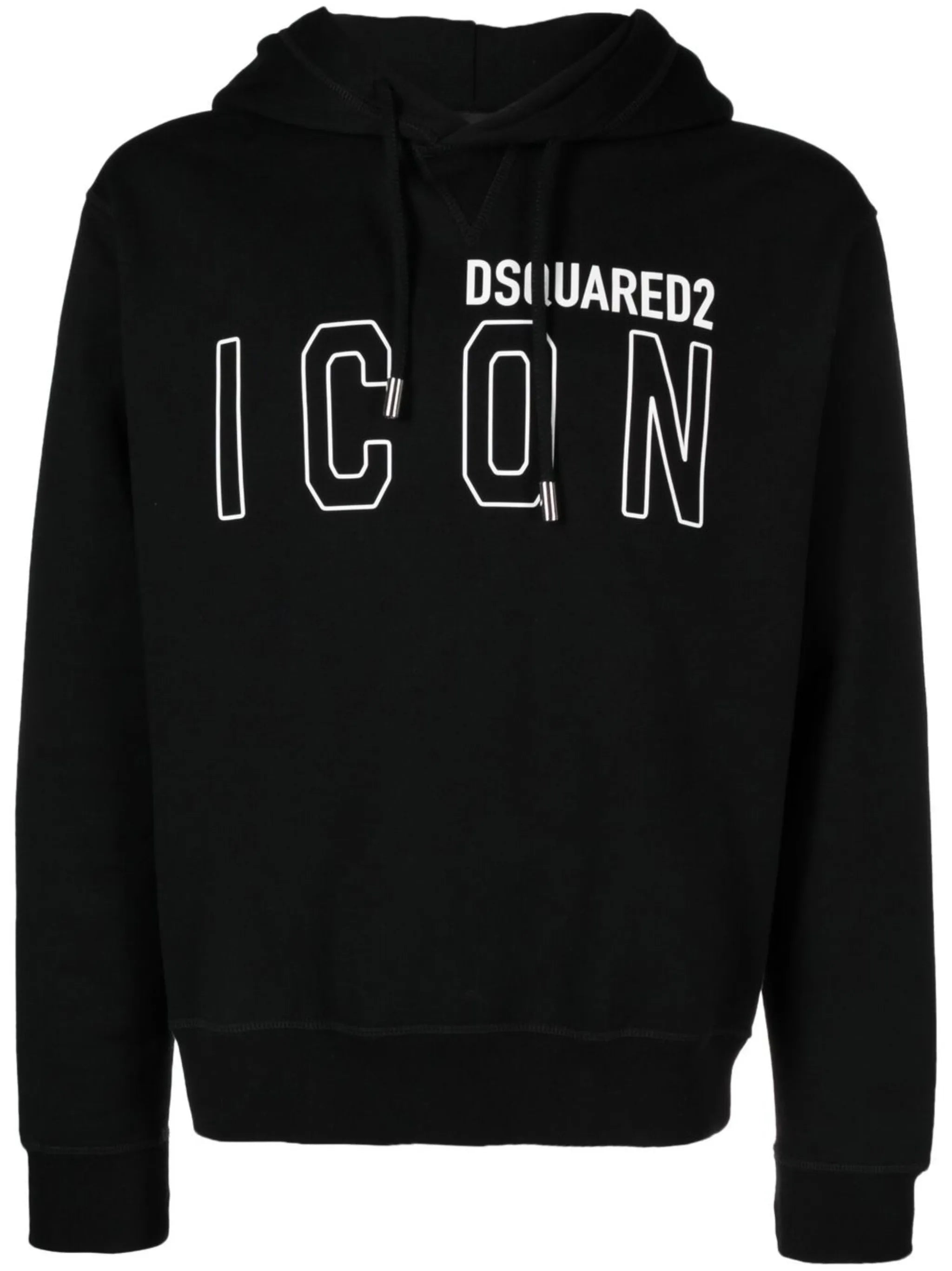 logo-print cotton hoodie