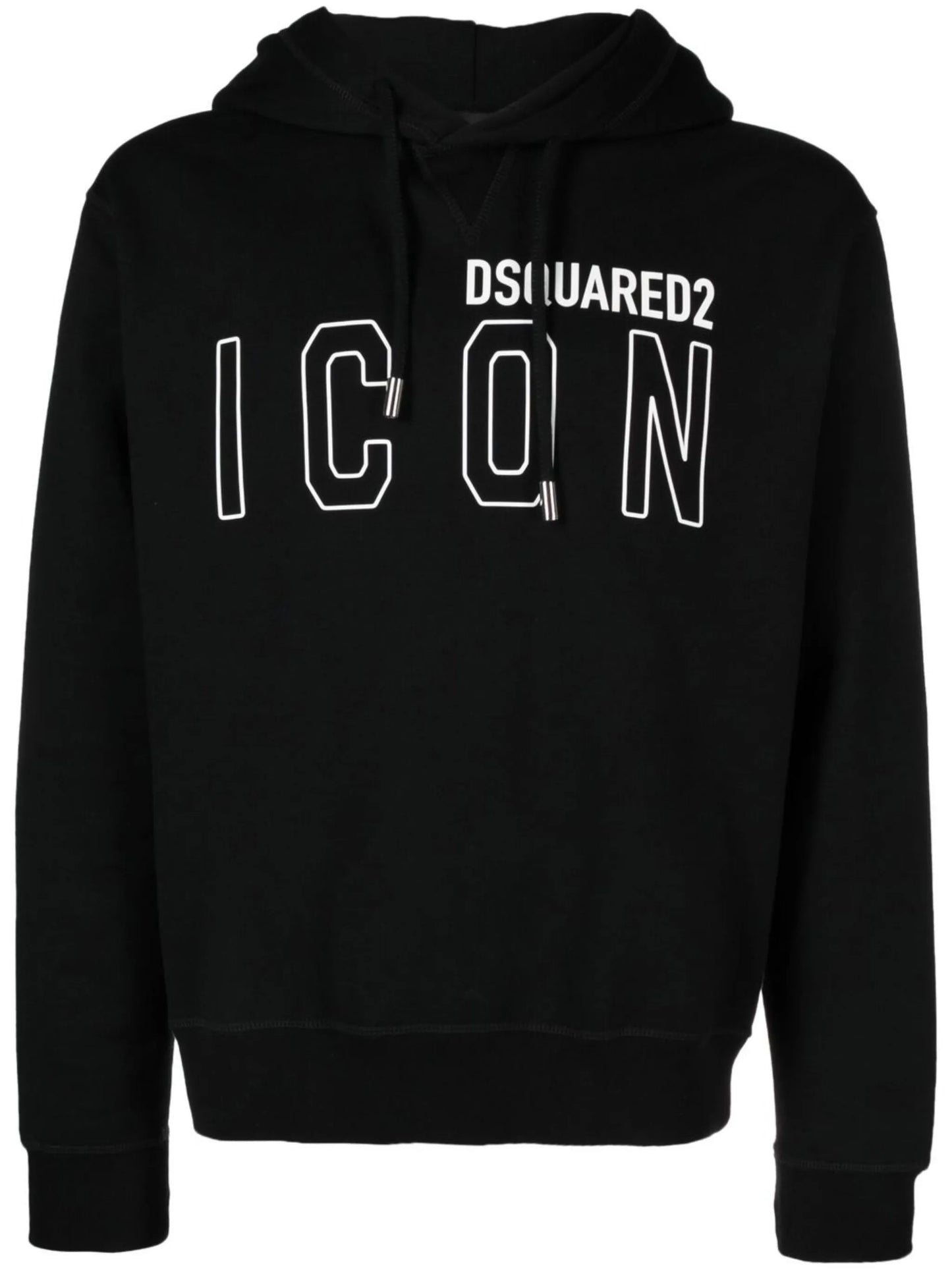 logo-print cotton hoodie