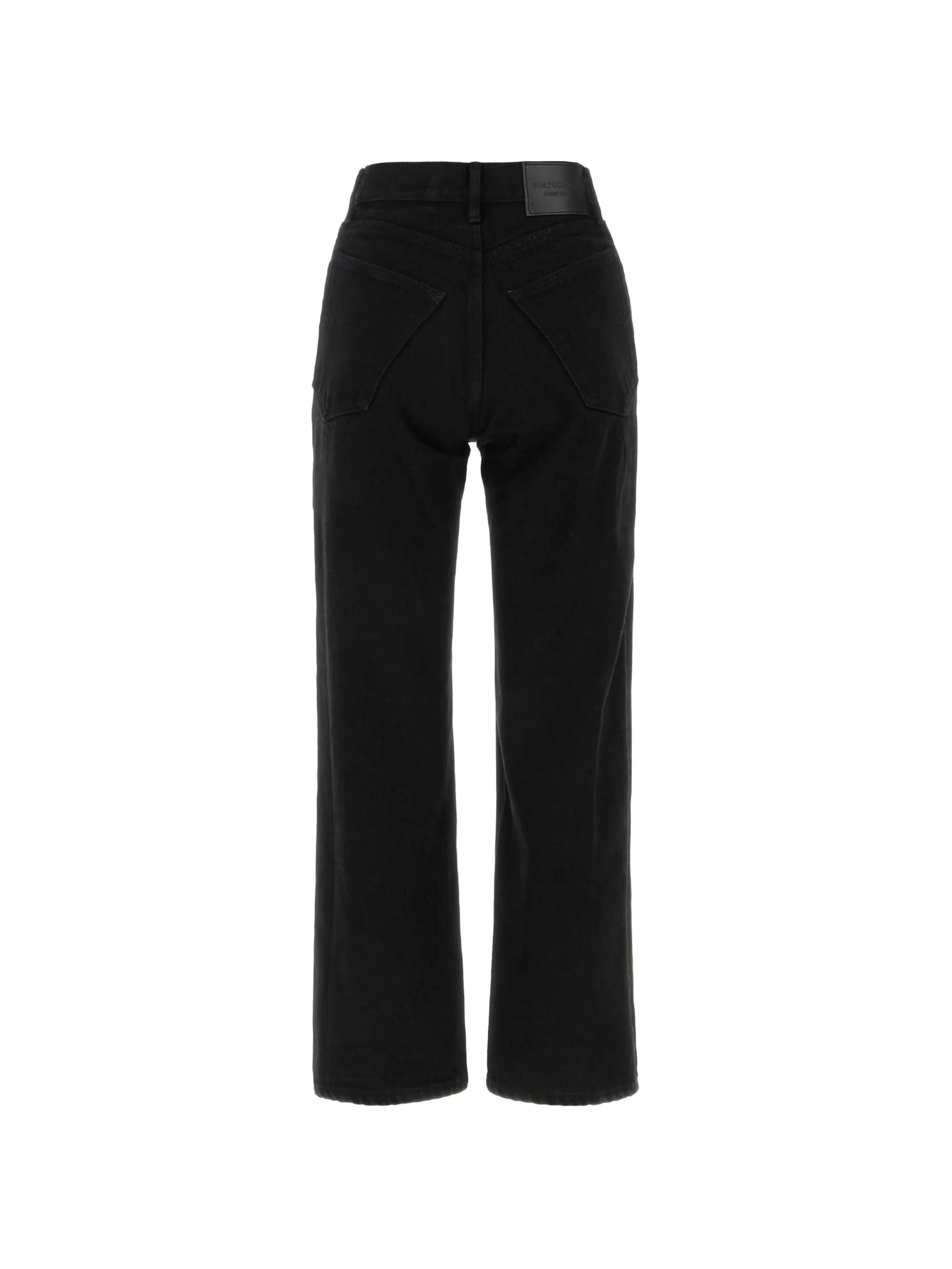 cropped straight-leg jeans