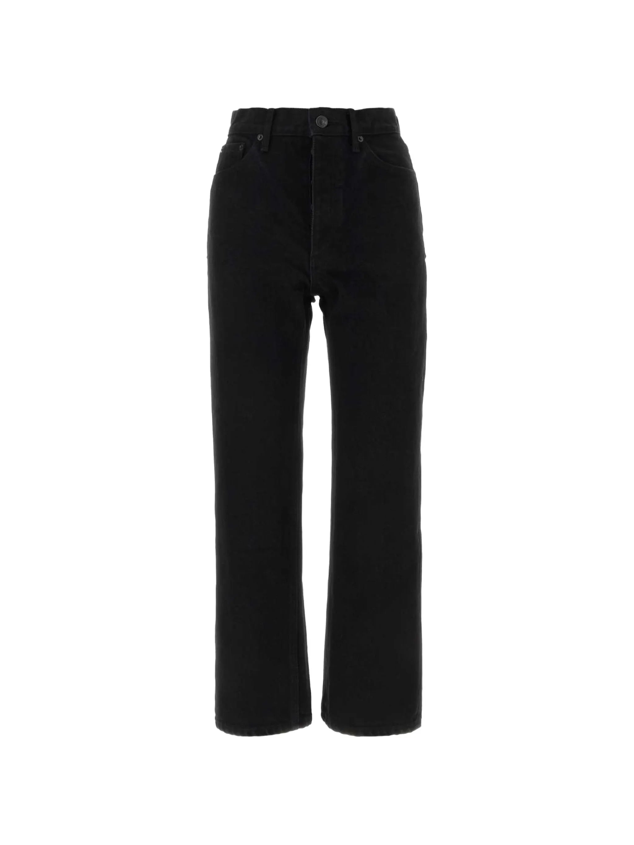 cropped straight-leg jeans