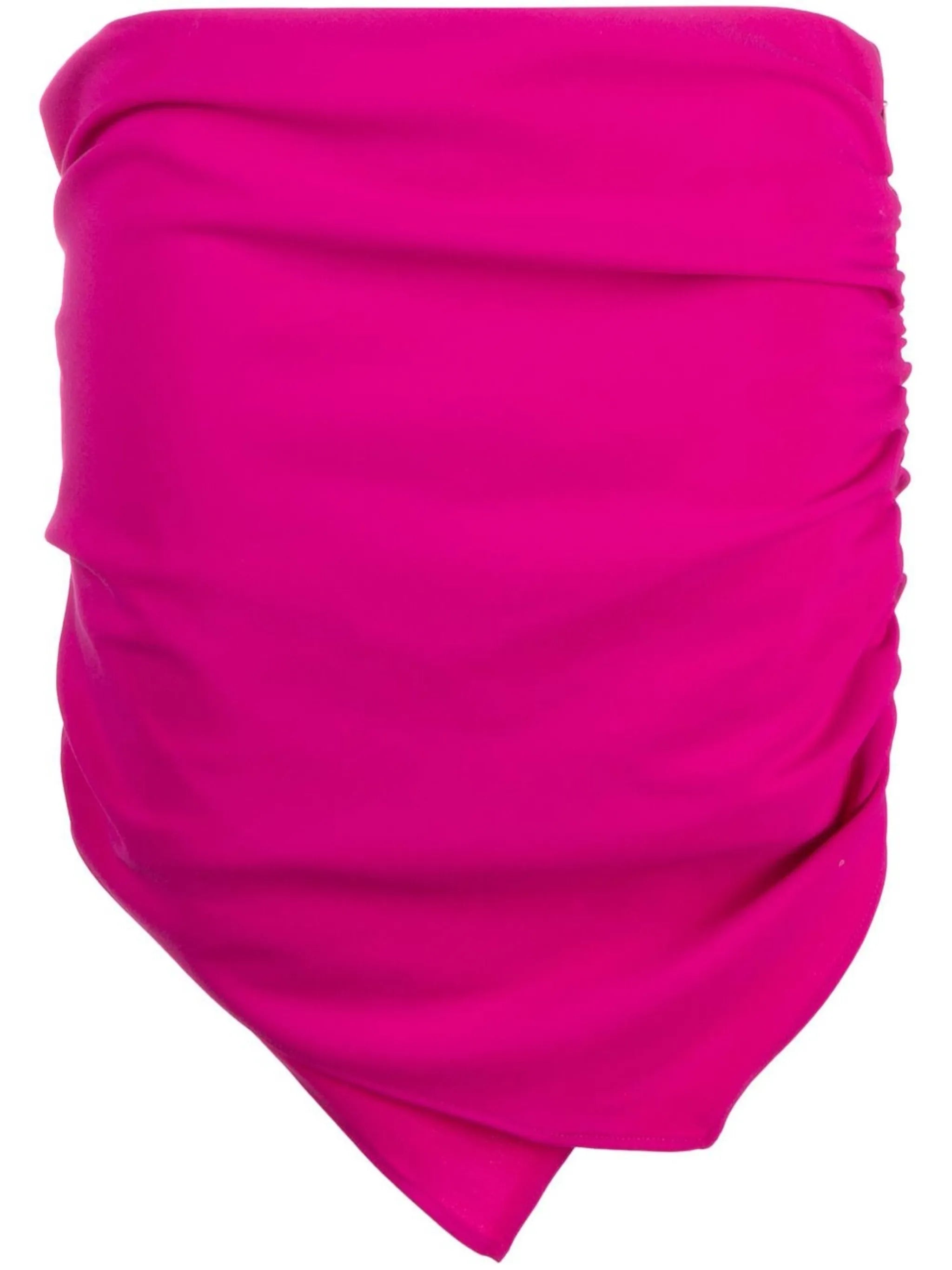 Hatty ruched asymmetric miniskirt
