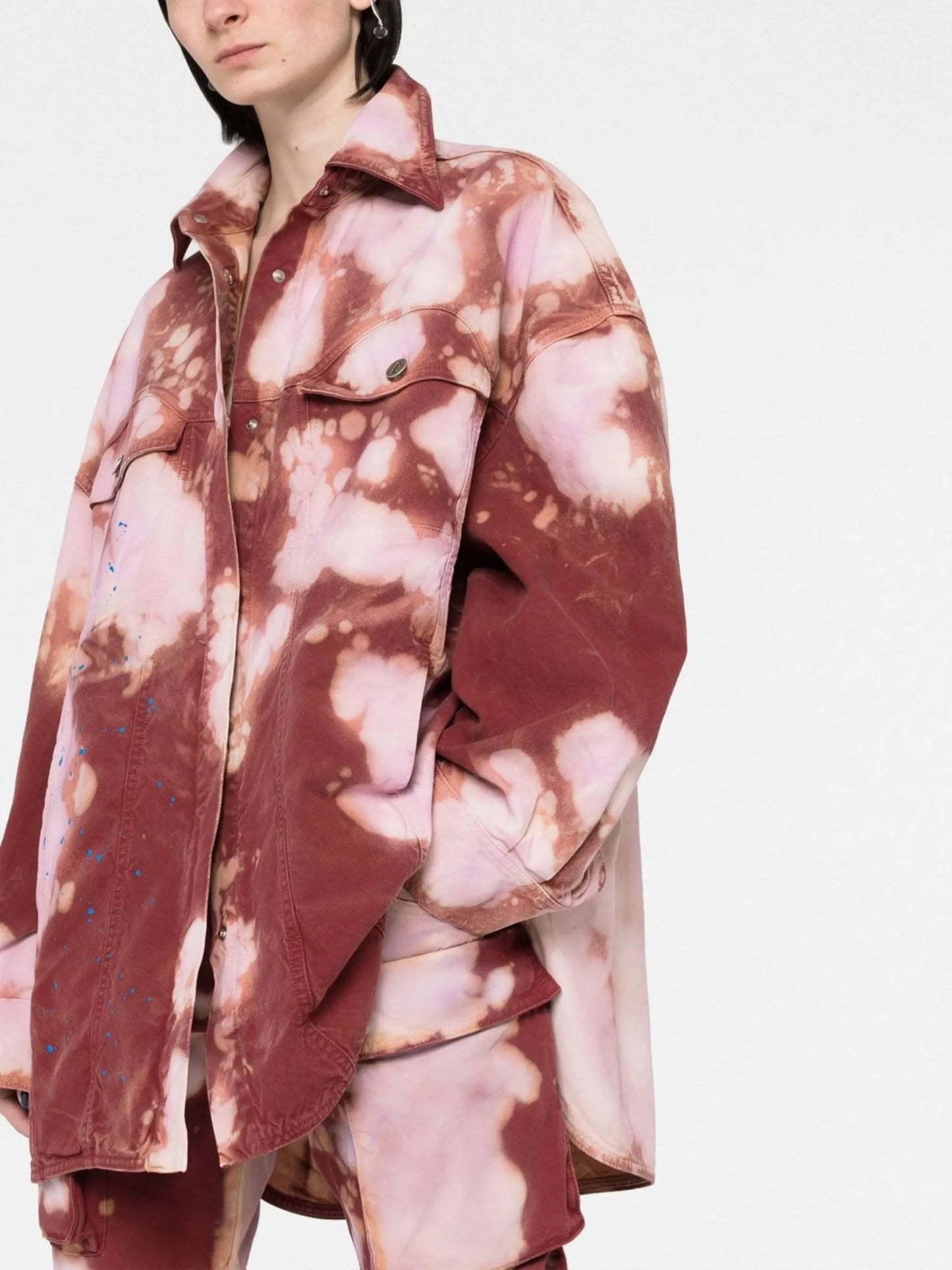 tie-dye denim jacket