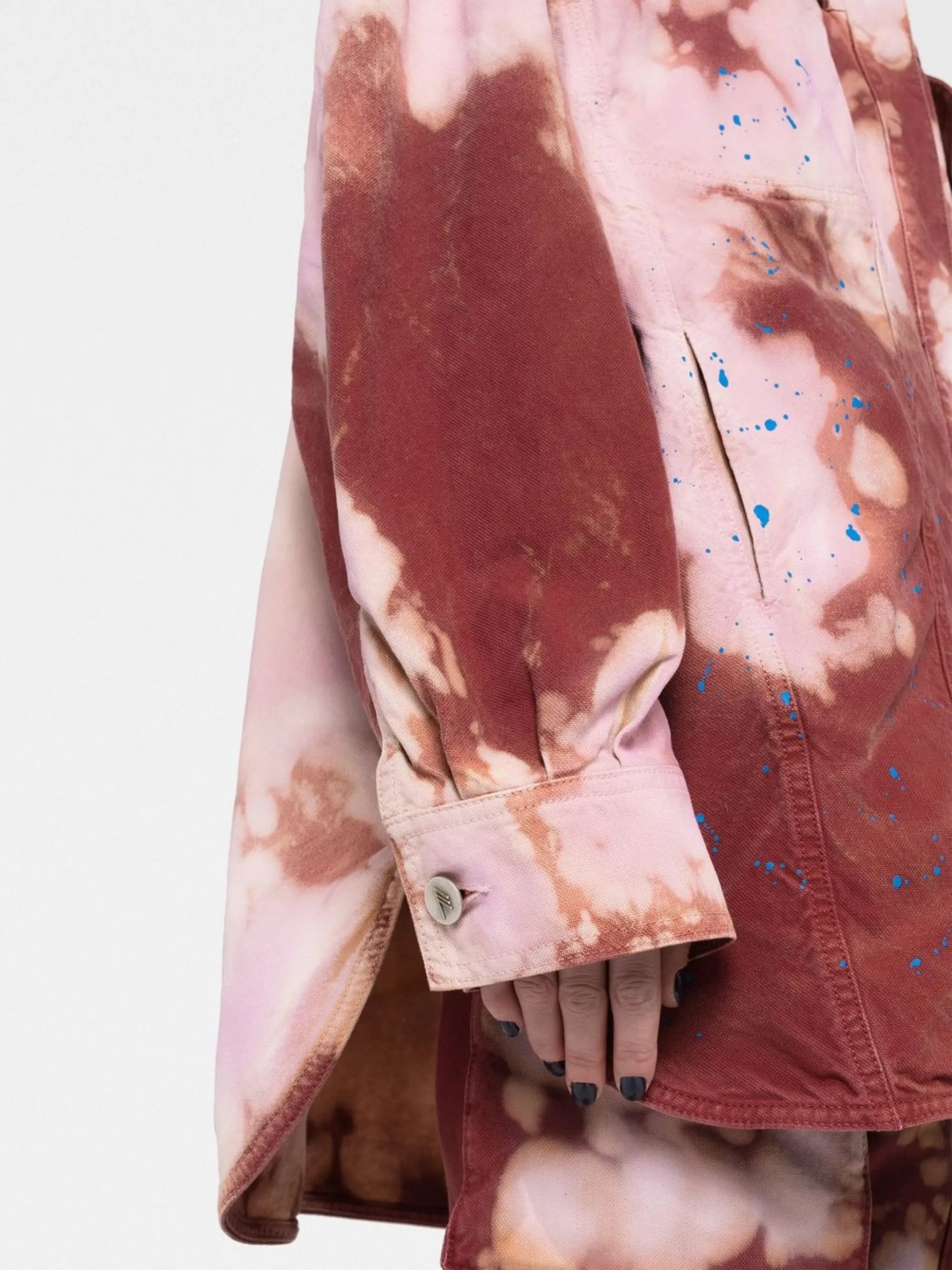 tie-dye denim jacket