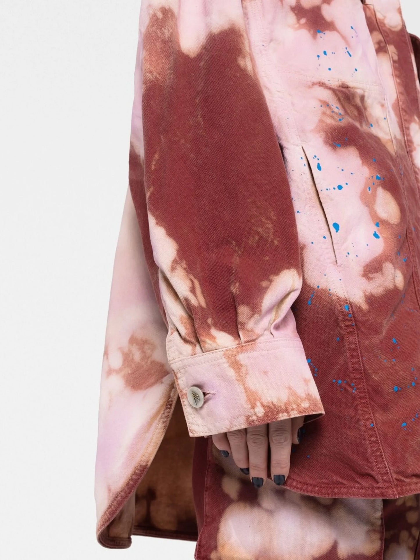 tie-dye denim jacket