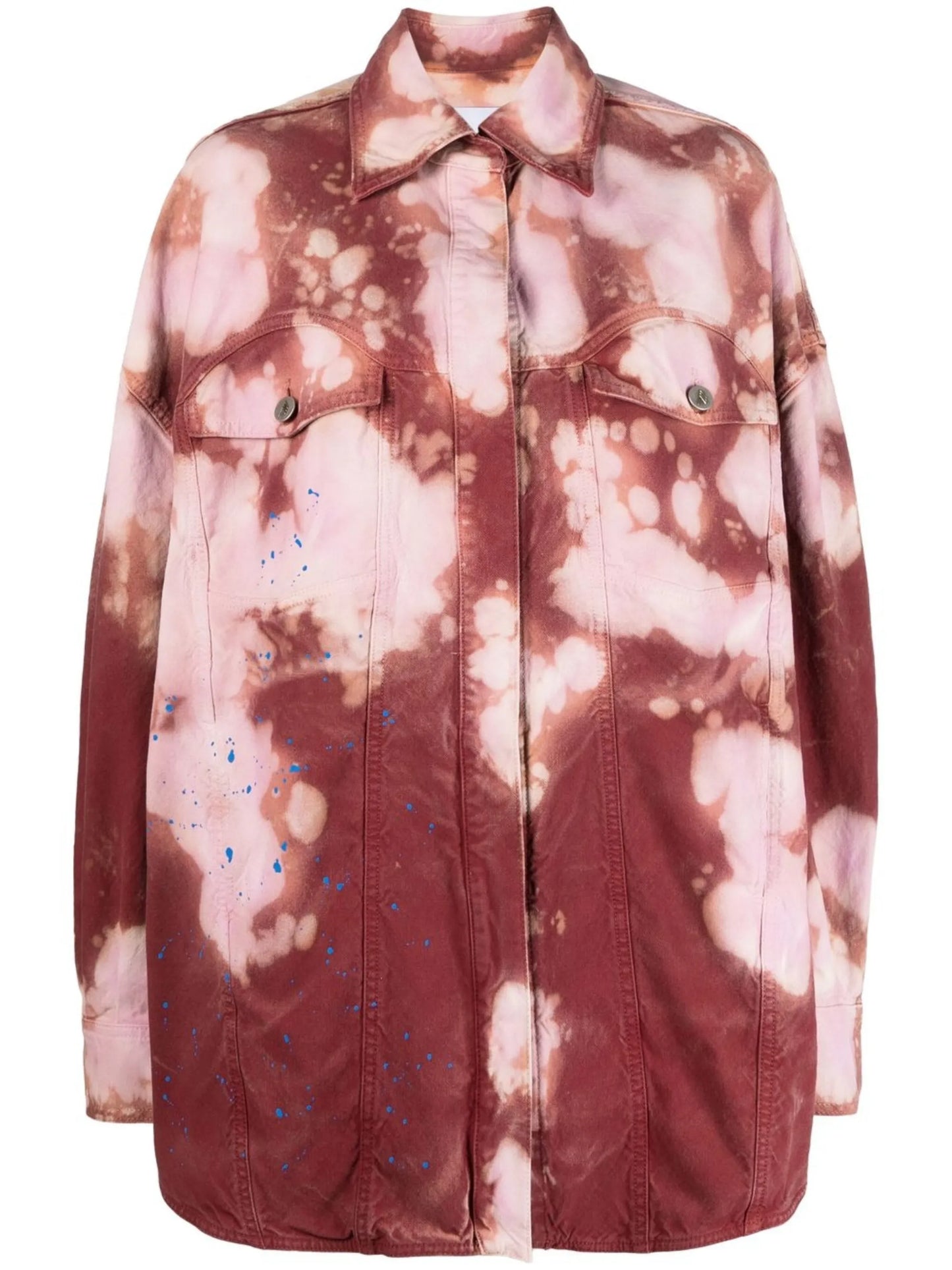 tie-dye denim jacket