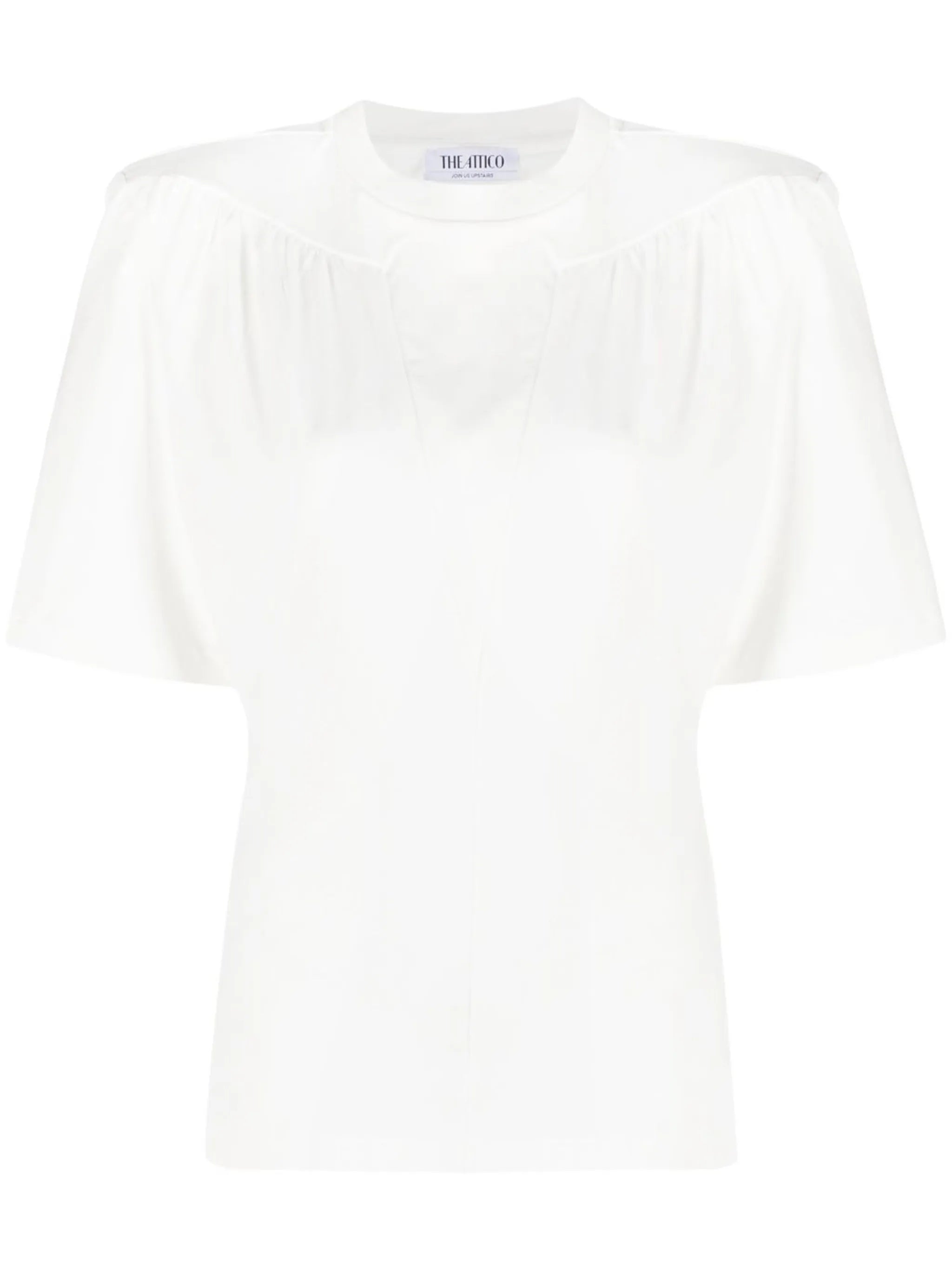 Jewel cut-out cotton T-shirt