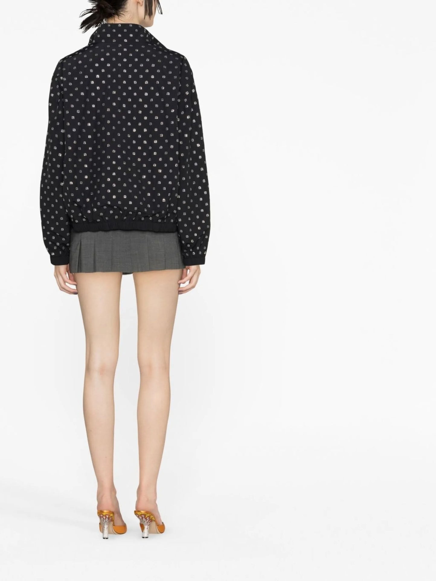 polka dot-print bomber jacket