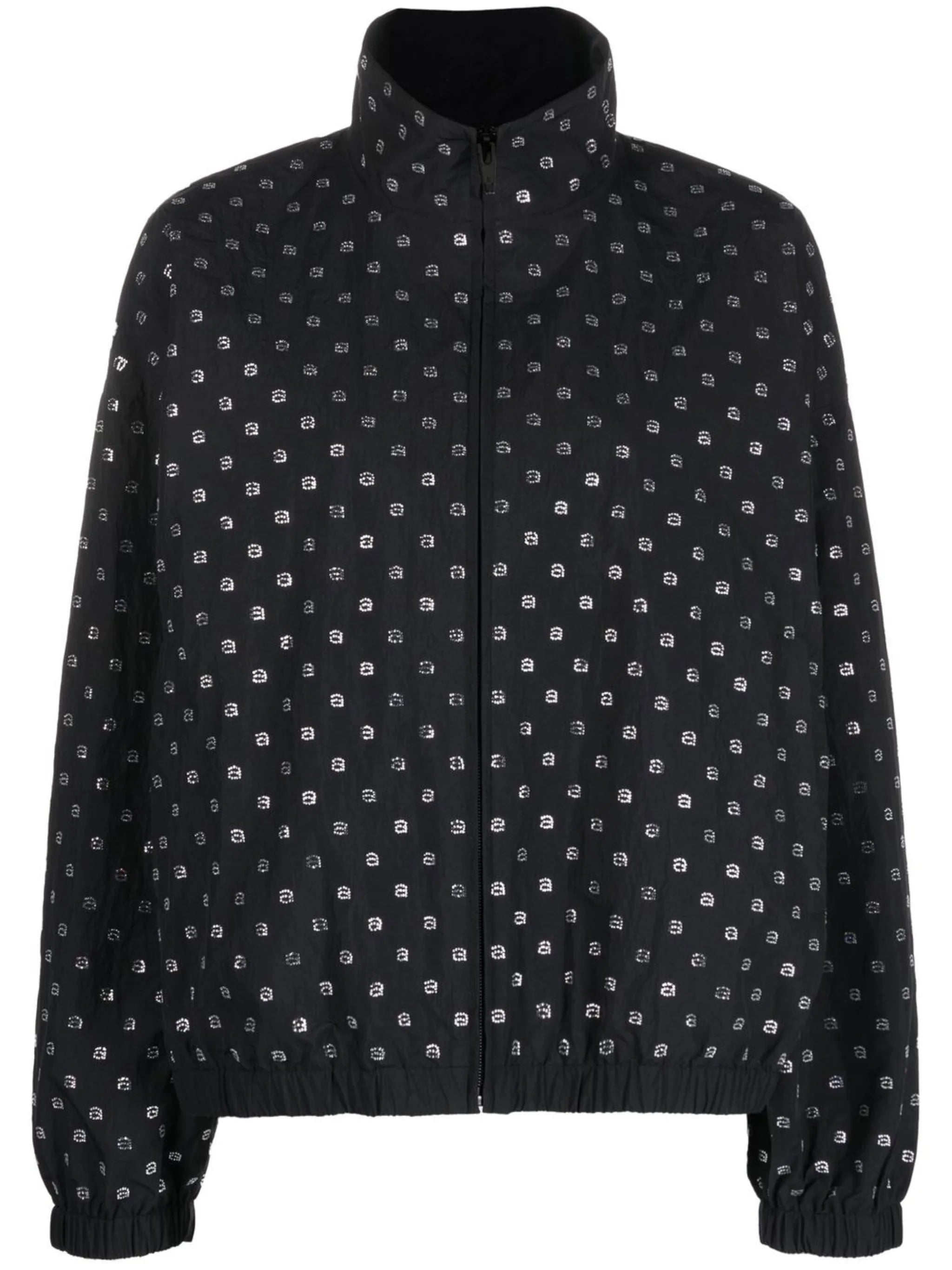 polka dot-print bomber jacket