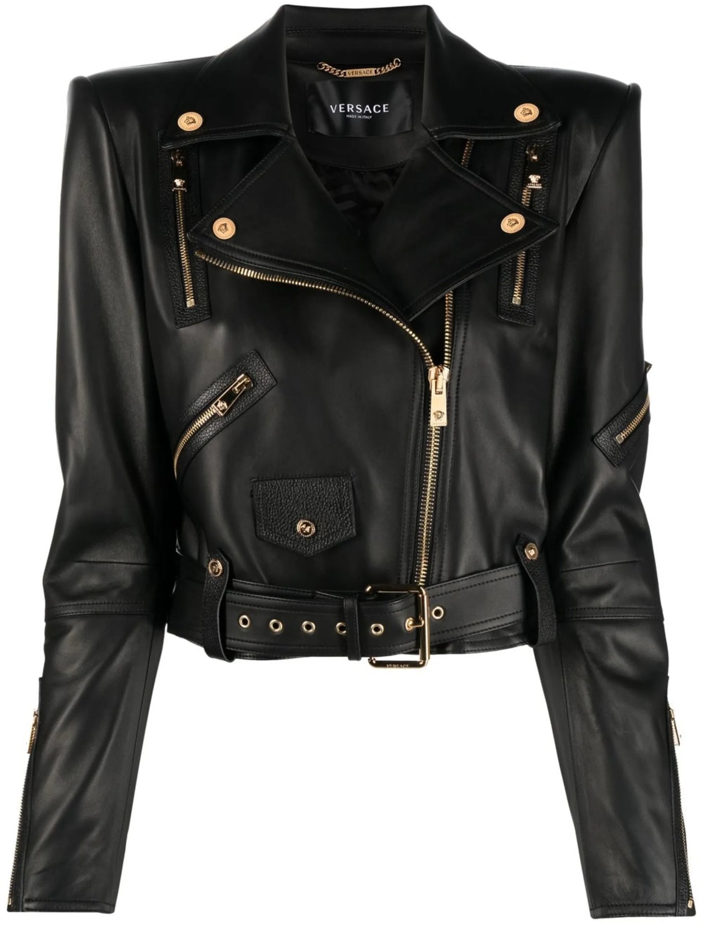 leather biker jacket