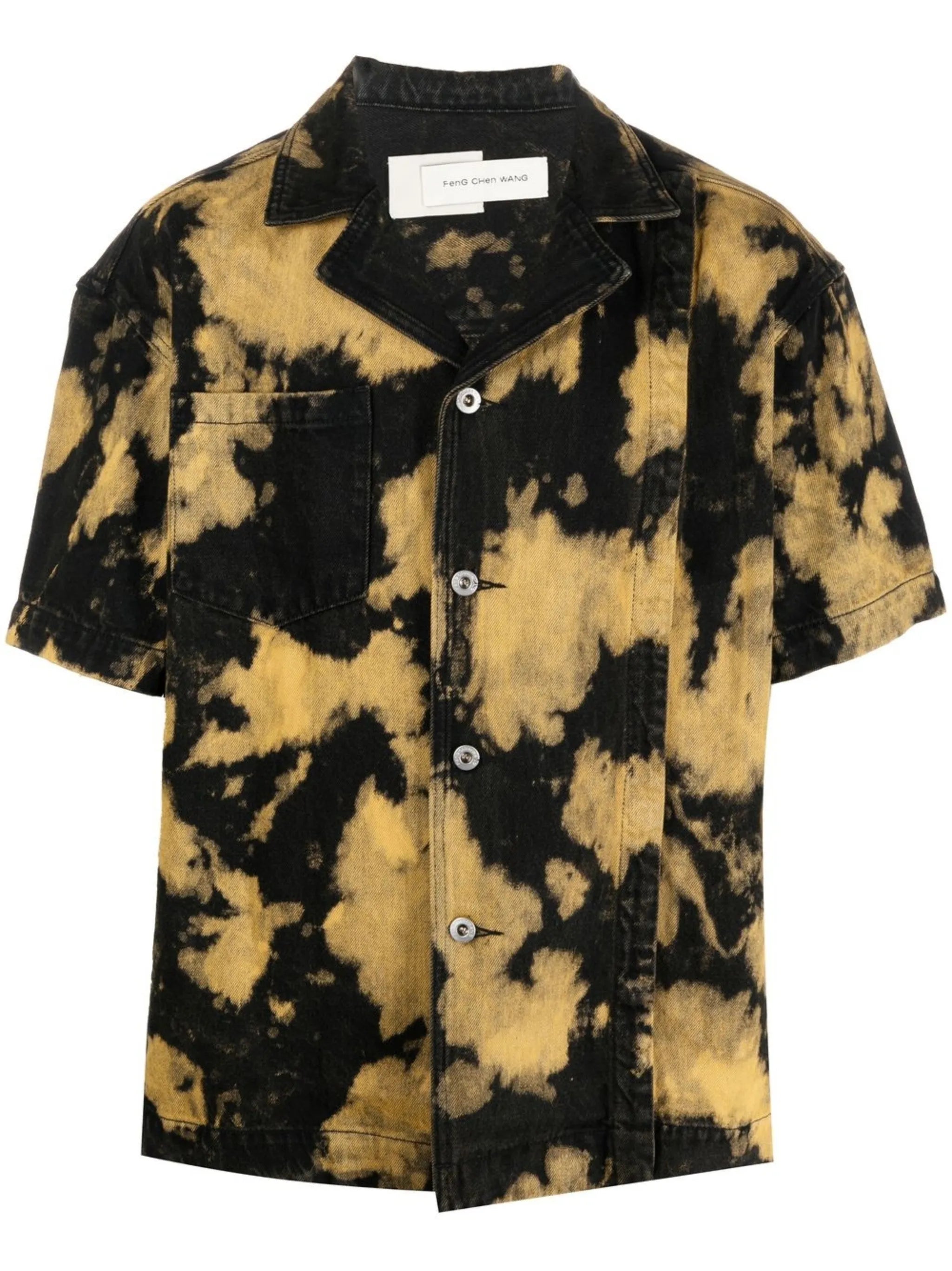 tie-dye short-sleeved shirt
