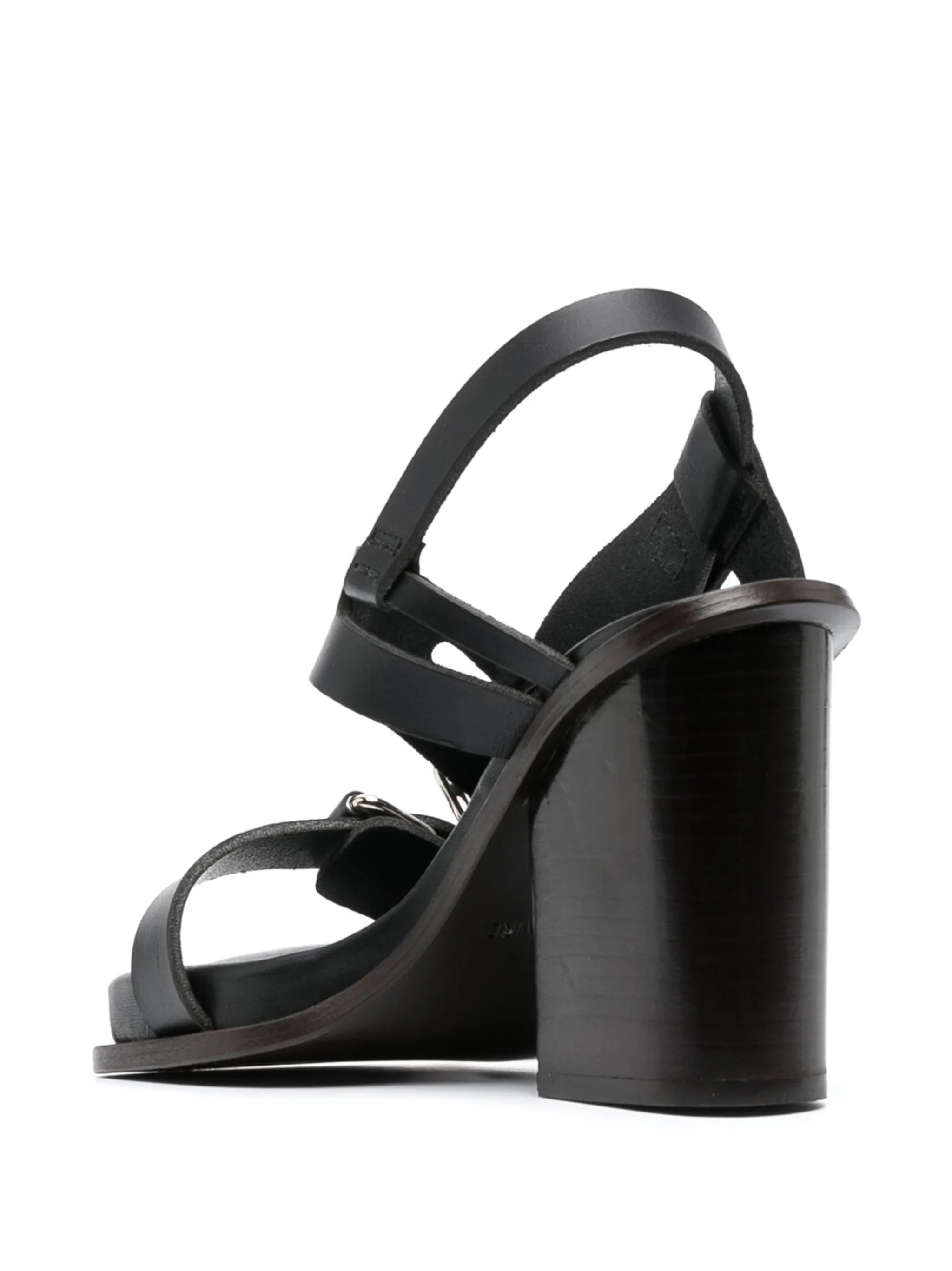 multiple-strap 100mm leather sandals