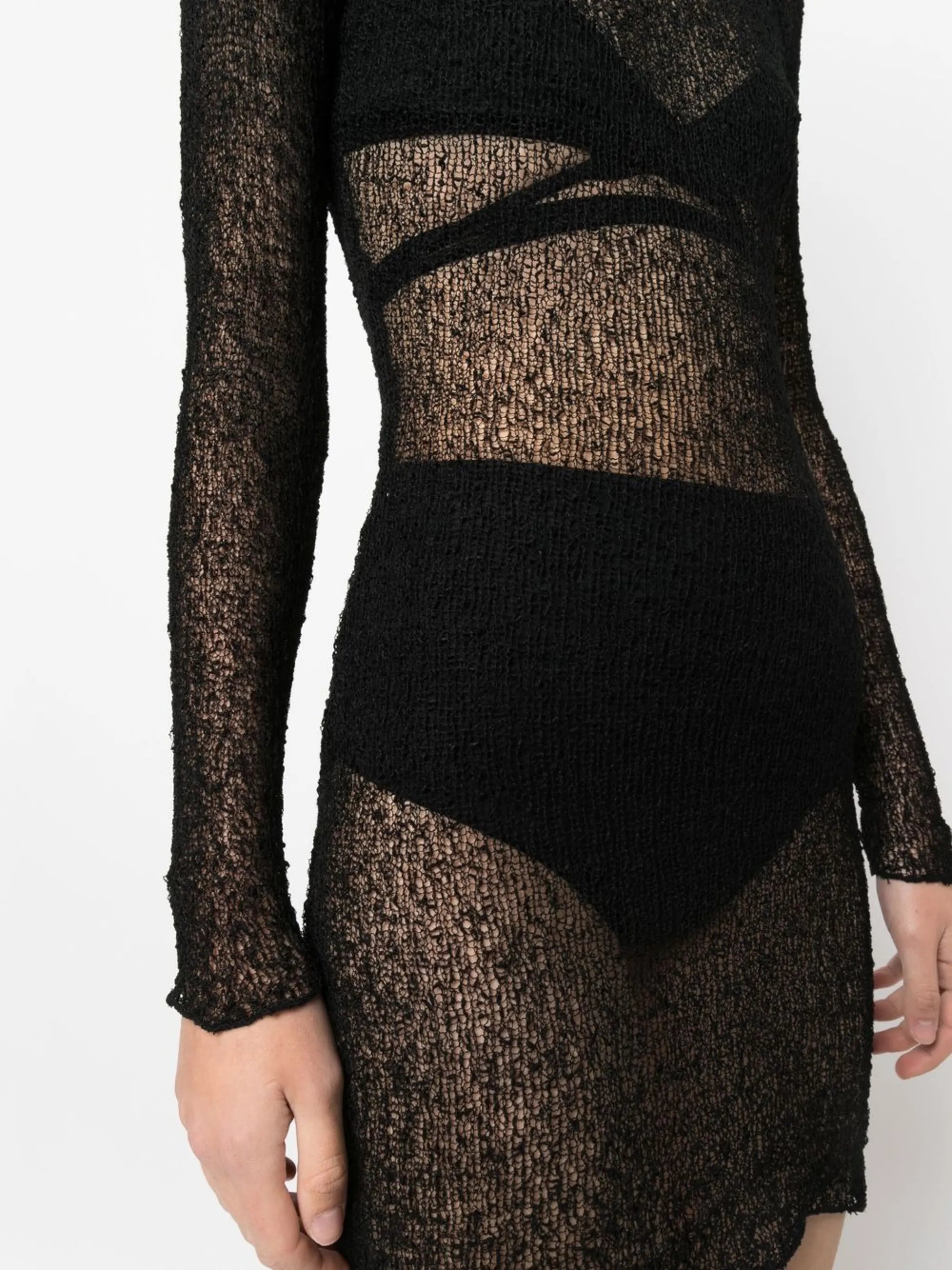 Andy open-knit mini dress