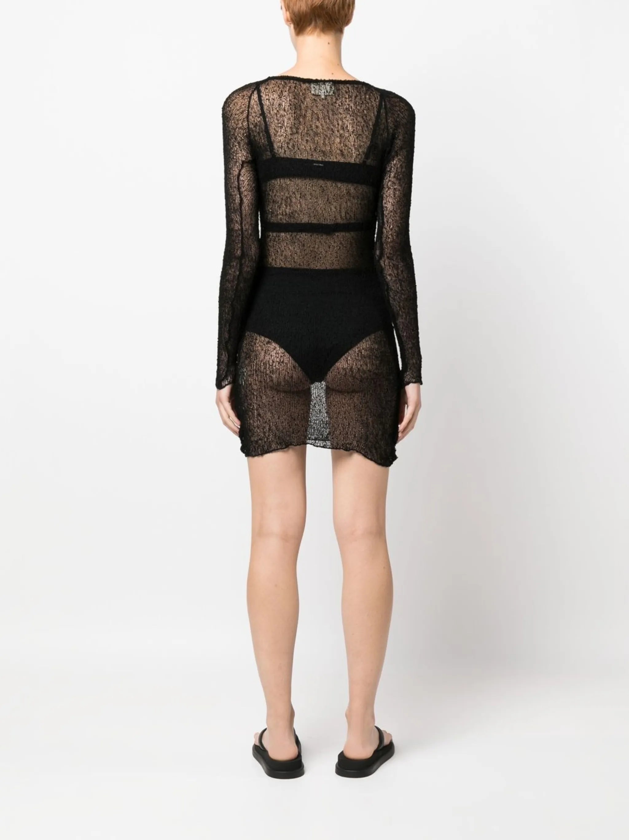 Andy open-knit mini dress
