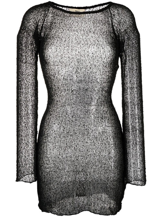 Andy open-knit mini dress