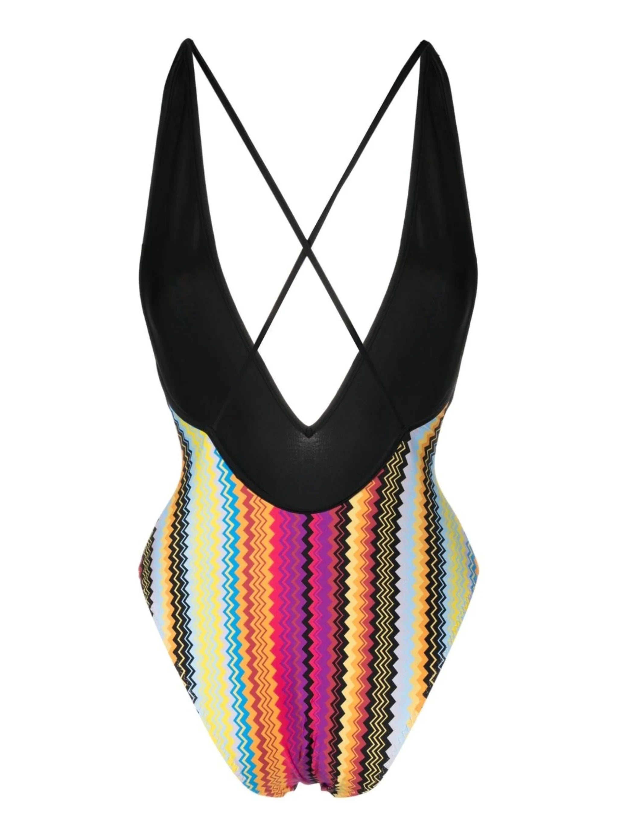 criss-cross-back swimsuit