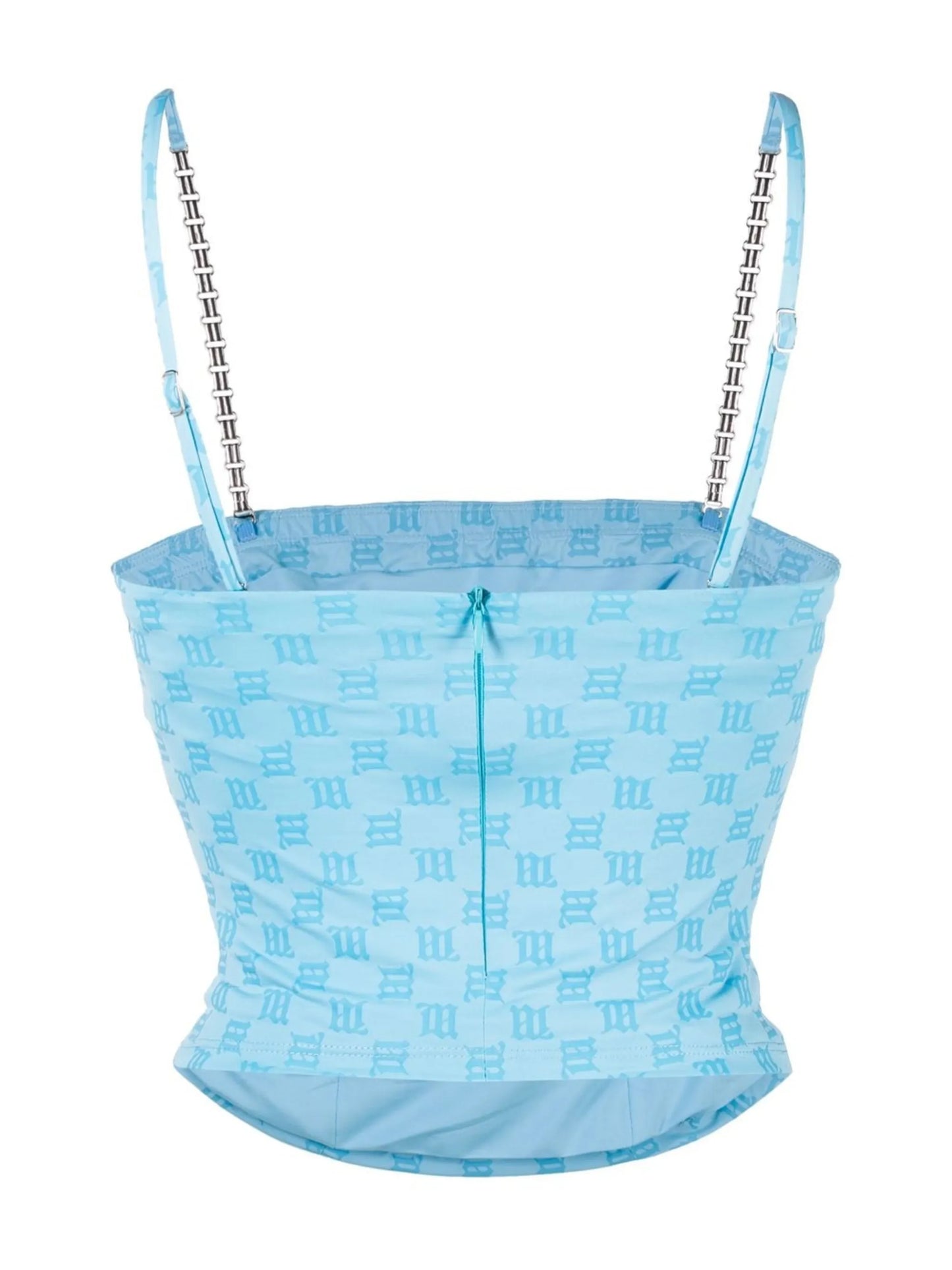 monogram-pattern top