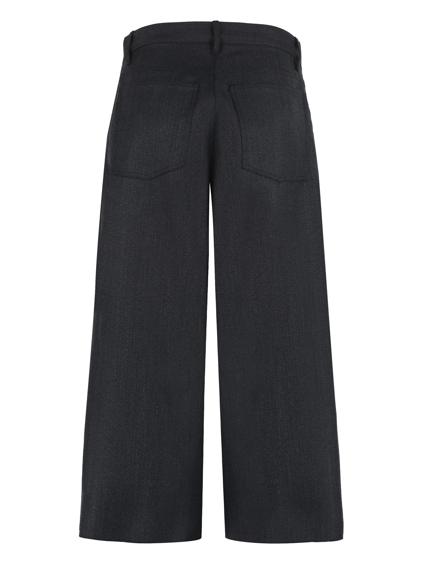 wide-leg cropped trousers