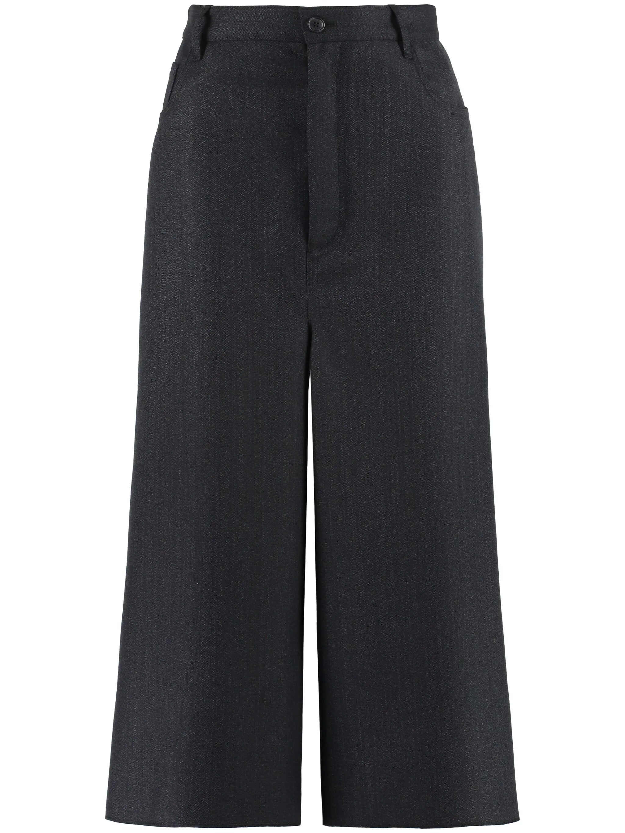 wide-leg cropped trousers