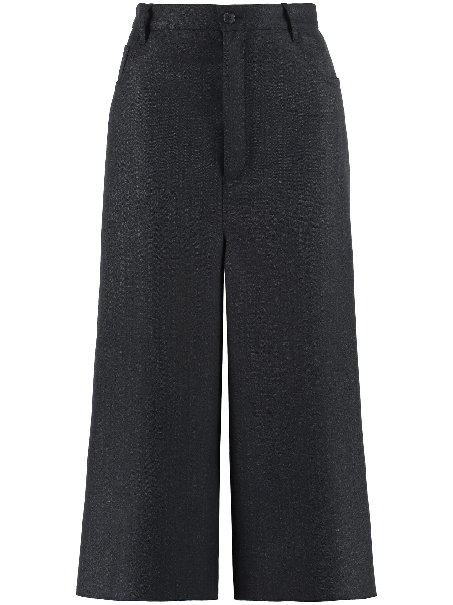 wide-leg cropped trousers
