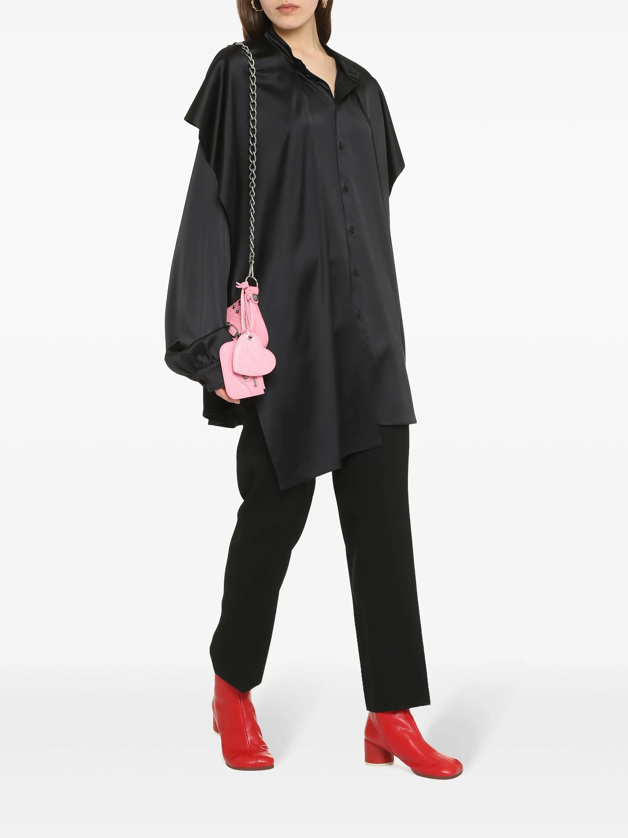 hooded pussycat-bow blouse