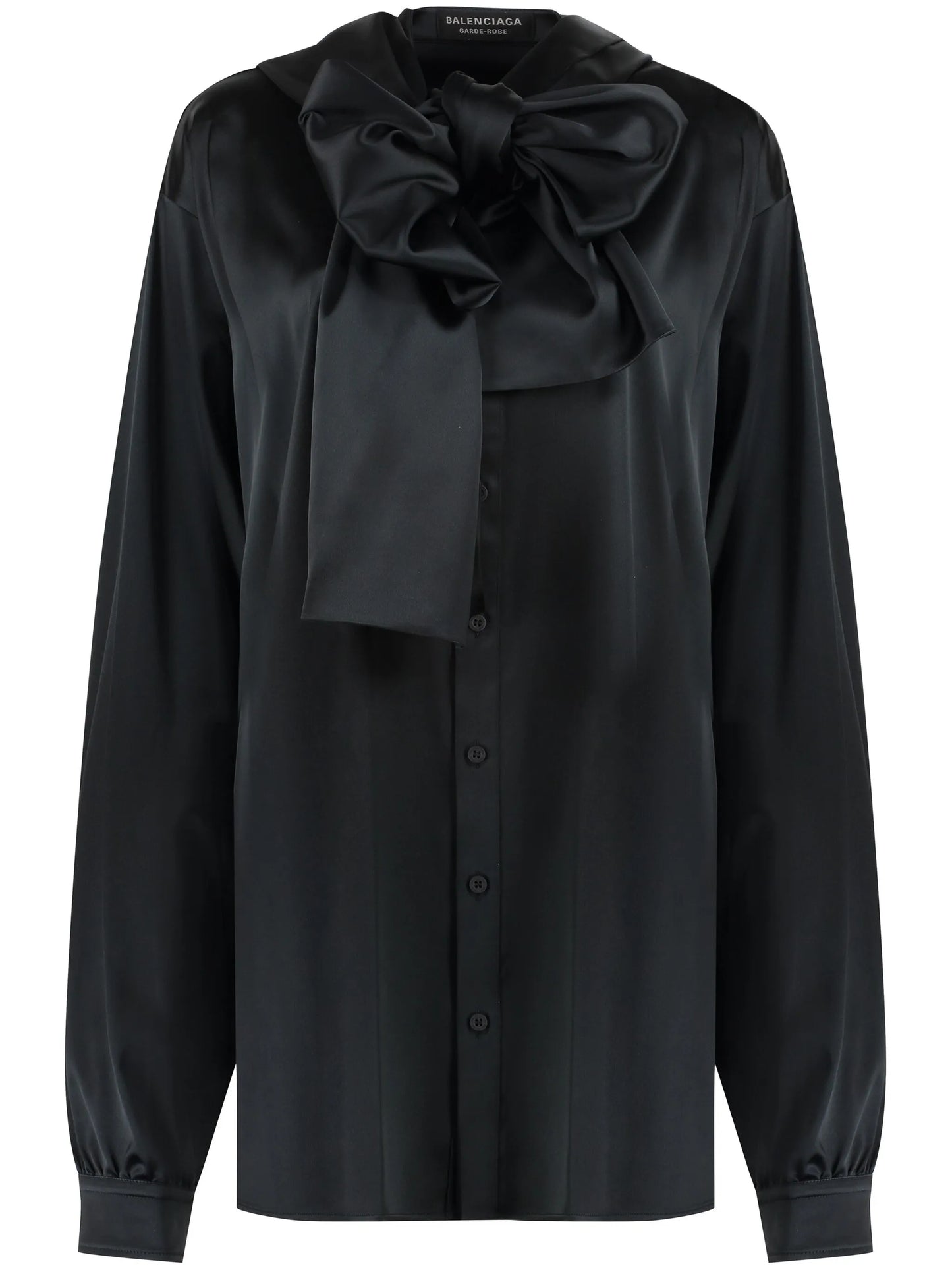 hooded pussycat-bow blouse