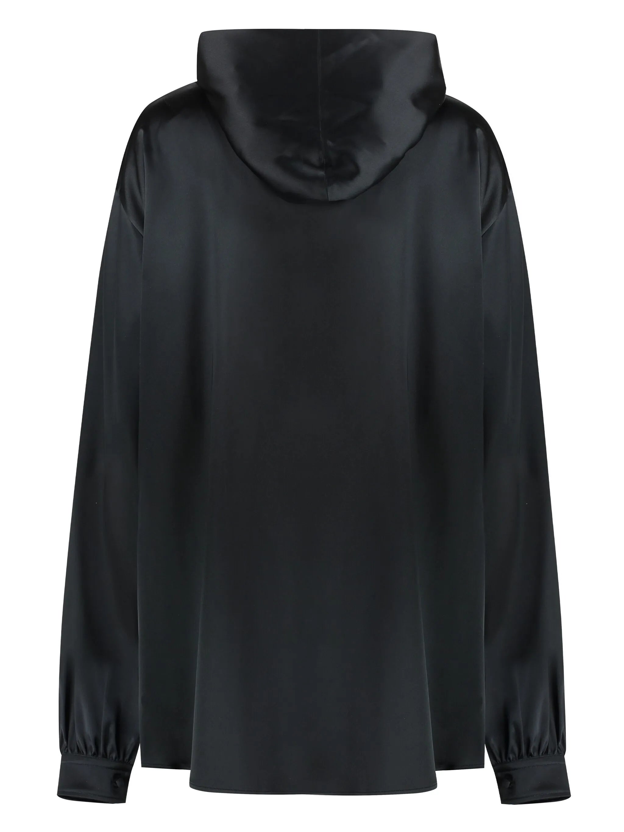 hooded pussycat-bow blouse