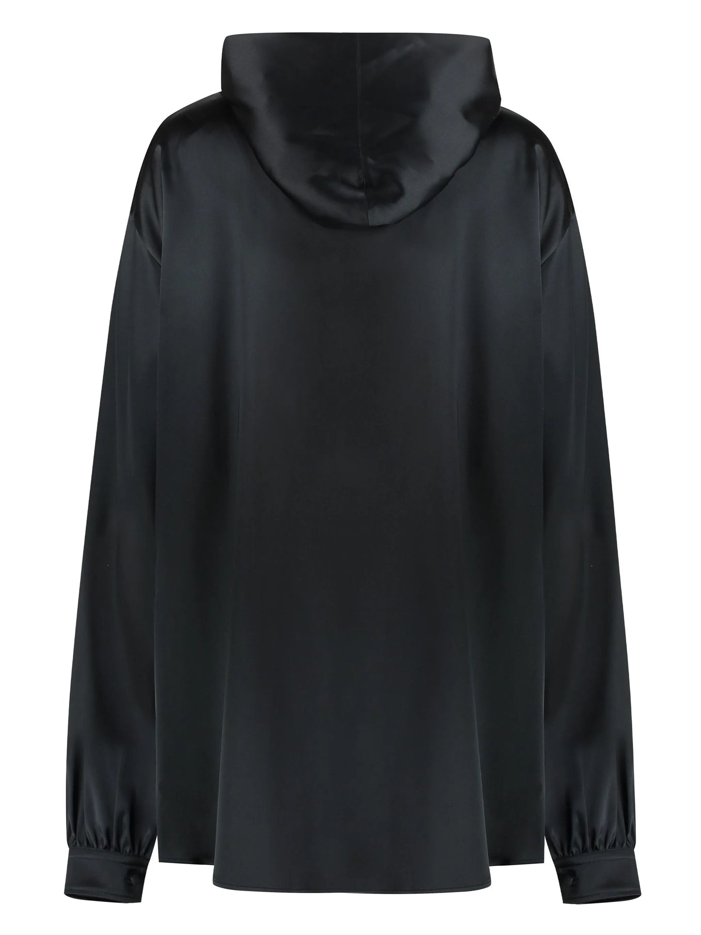 hooded pussycat-bow blouse