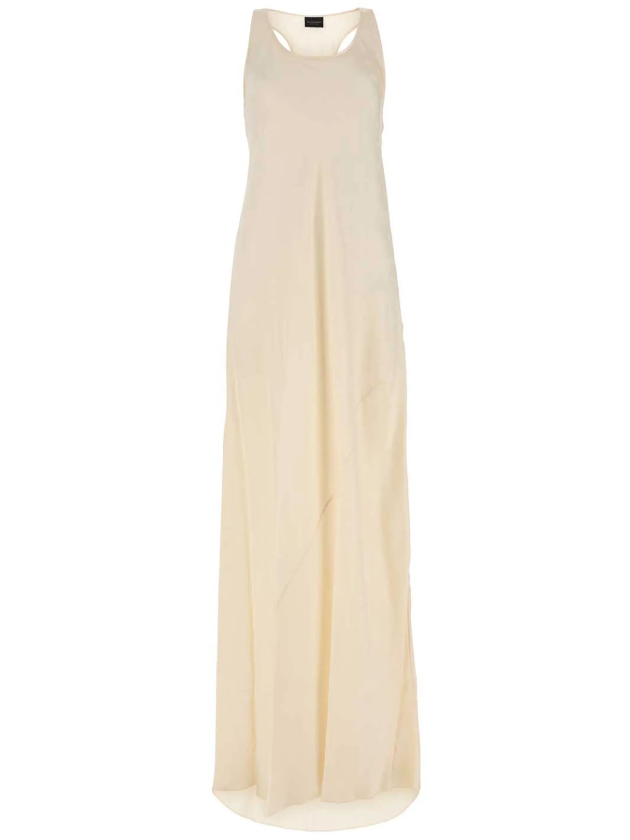 logo-print racerback gown