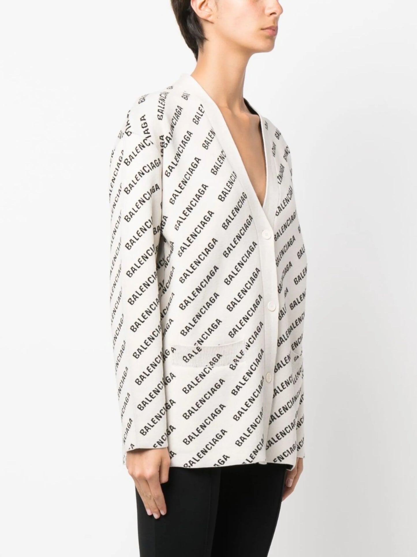 Mini Allover Logo cardigan