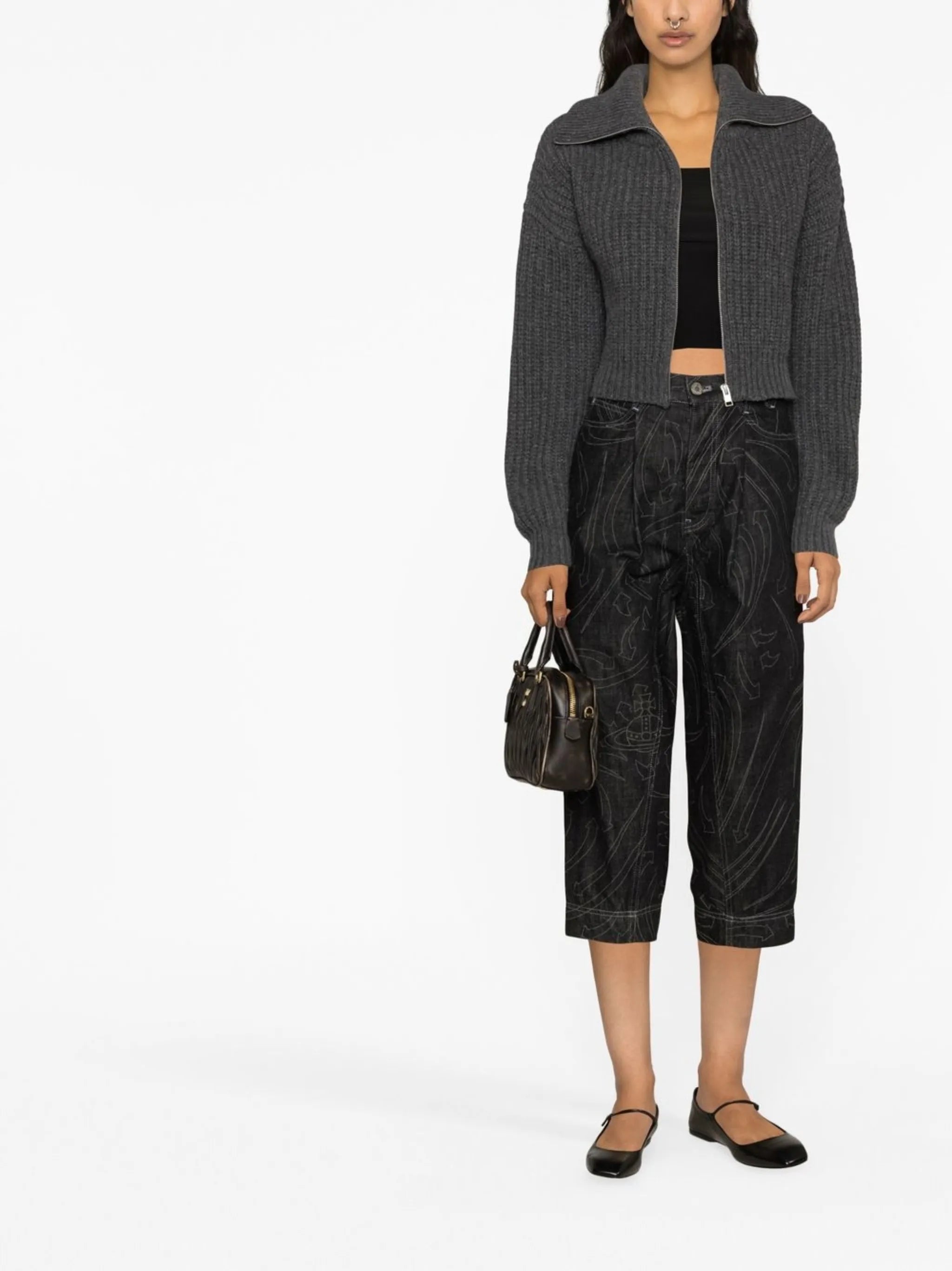 Macca cropped boyfriend-fit jeans