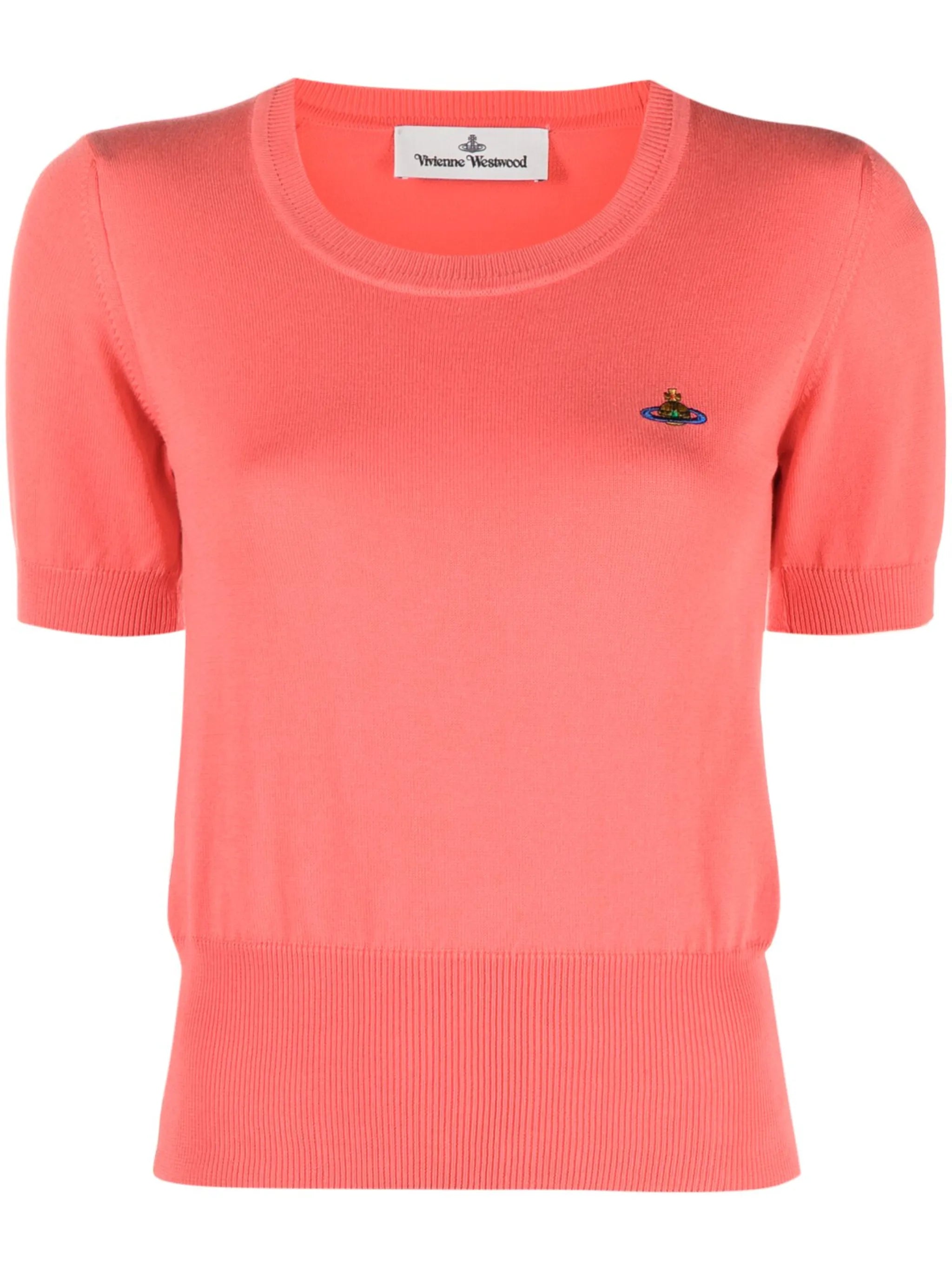 Orb embroidered knitted top