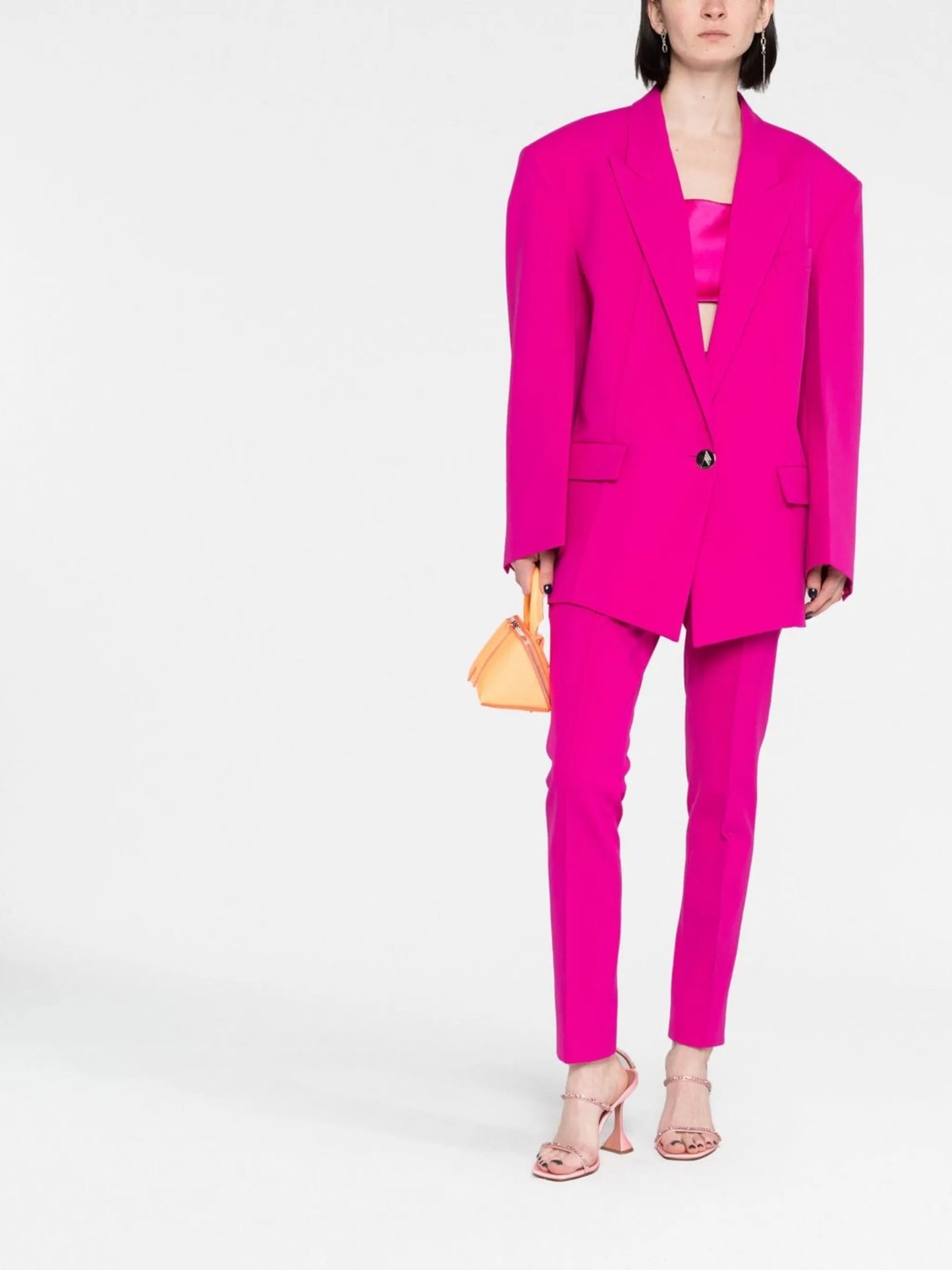 Glen oversized single-breasted blazer