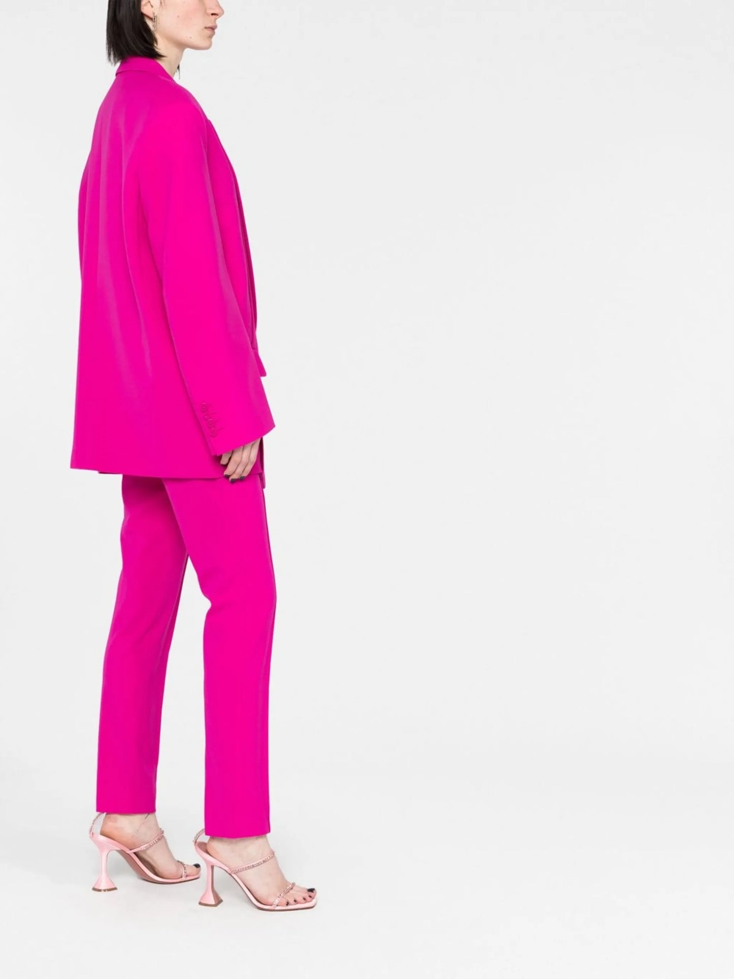 Glen oversized single-breasted blazer