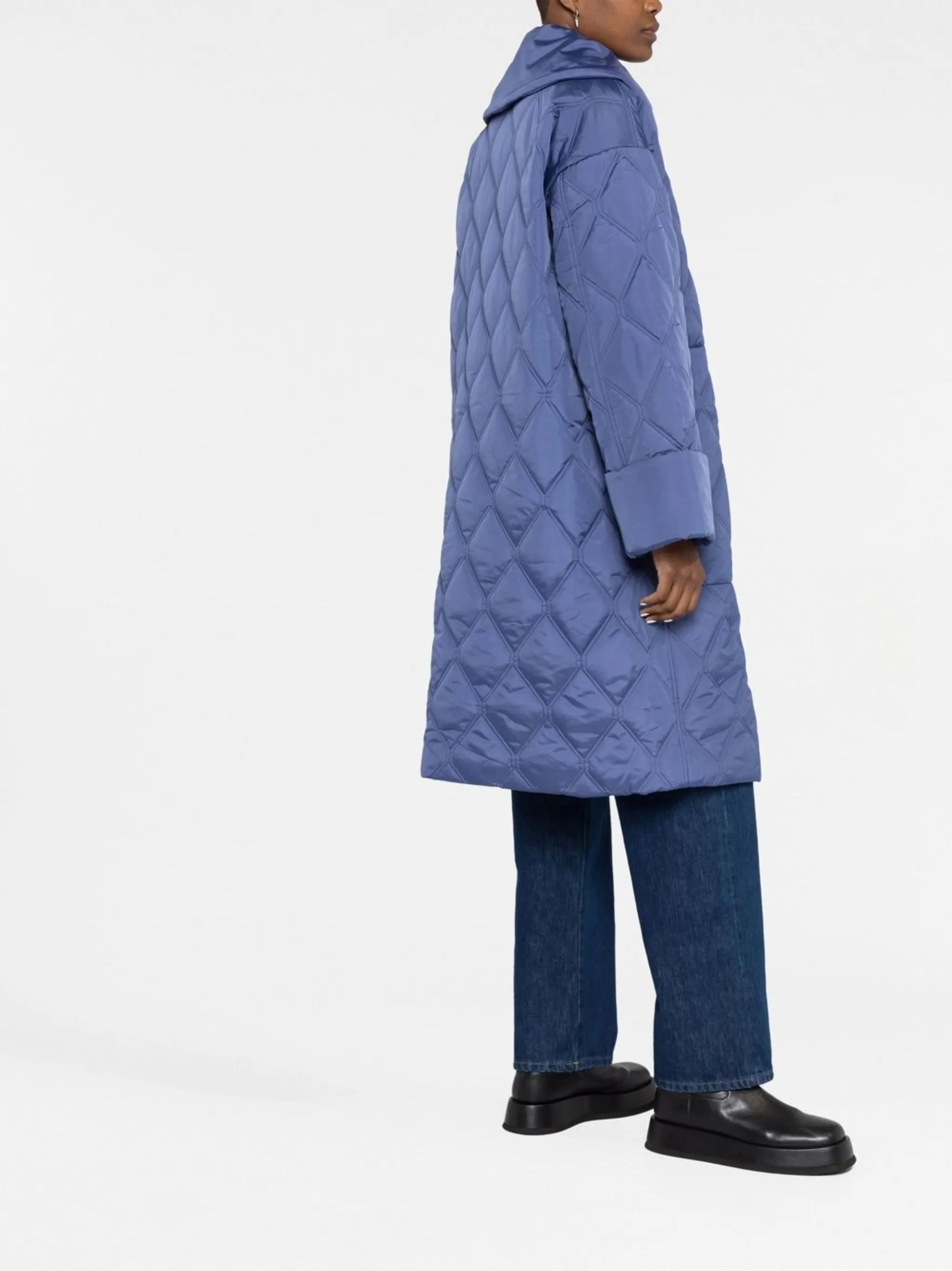 recycled polyester quilted coat