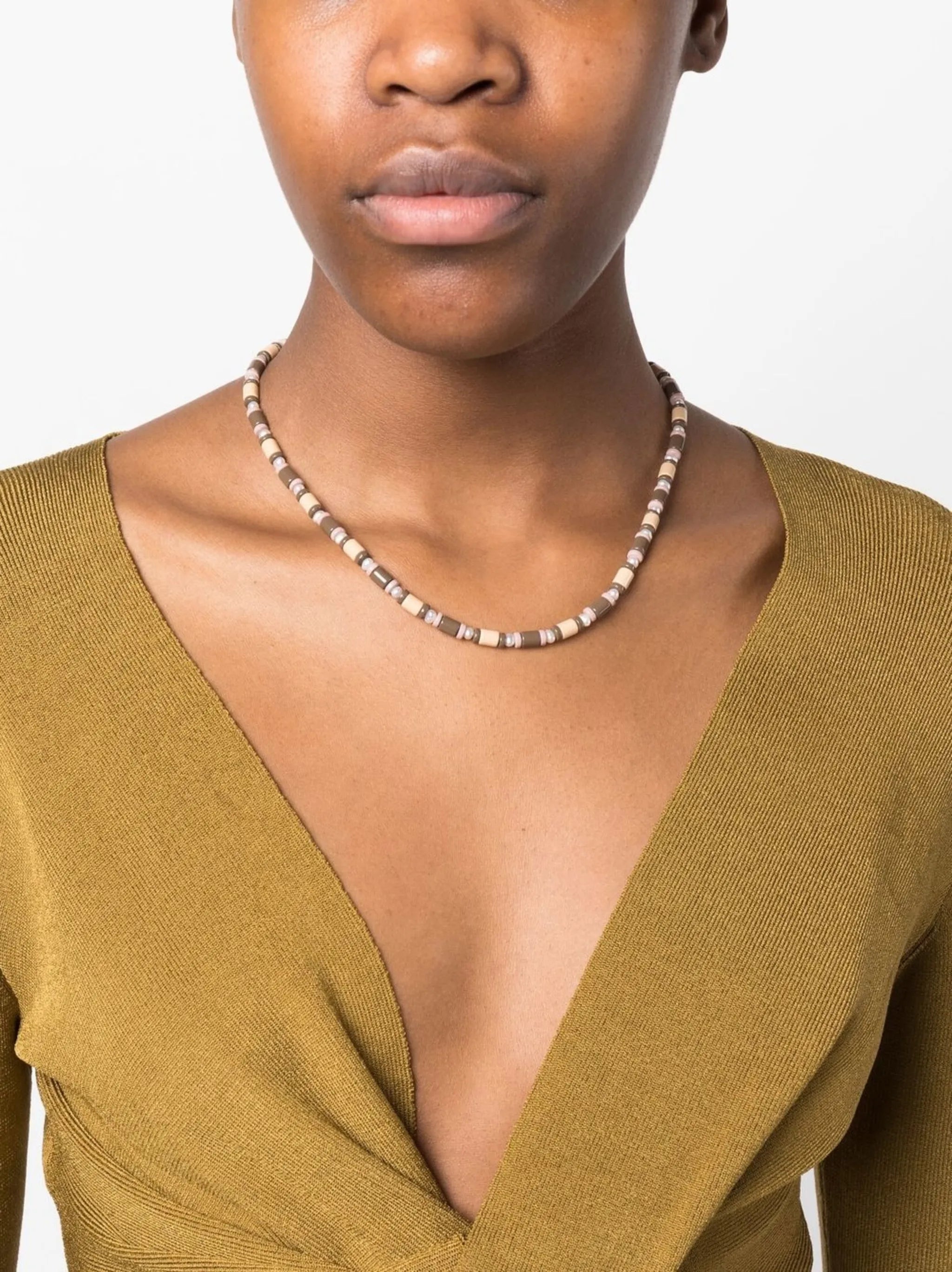 beaded pearl necklace