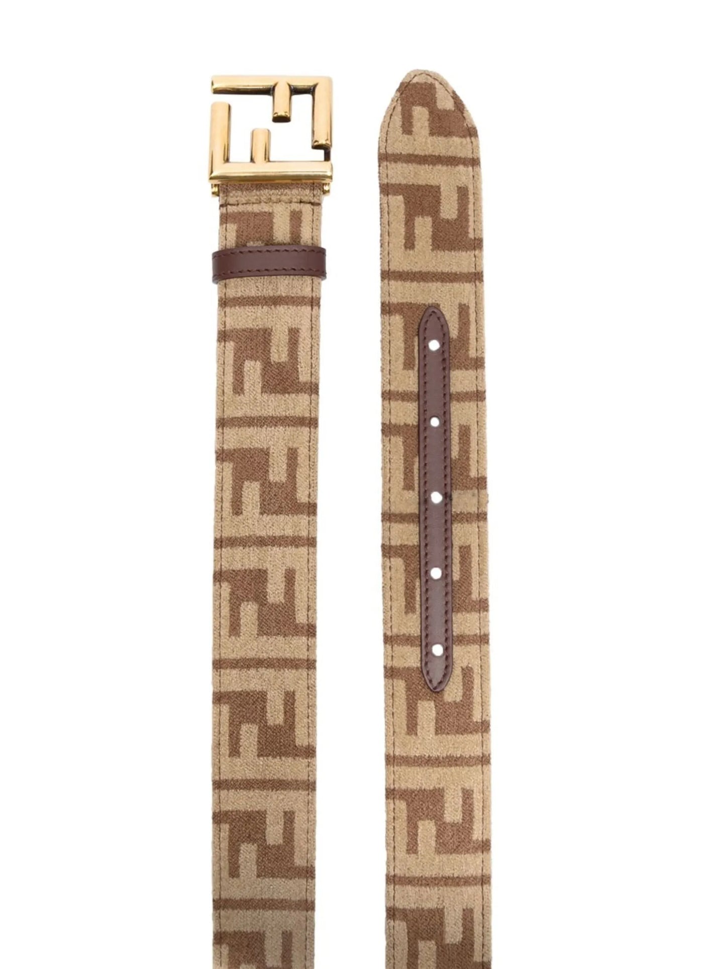logo-jacquard canvas belt