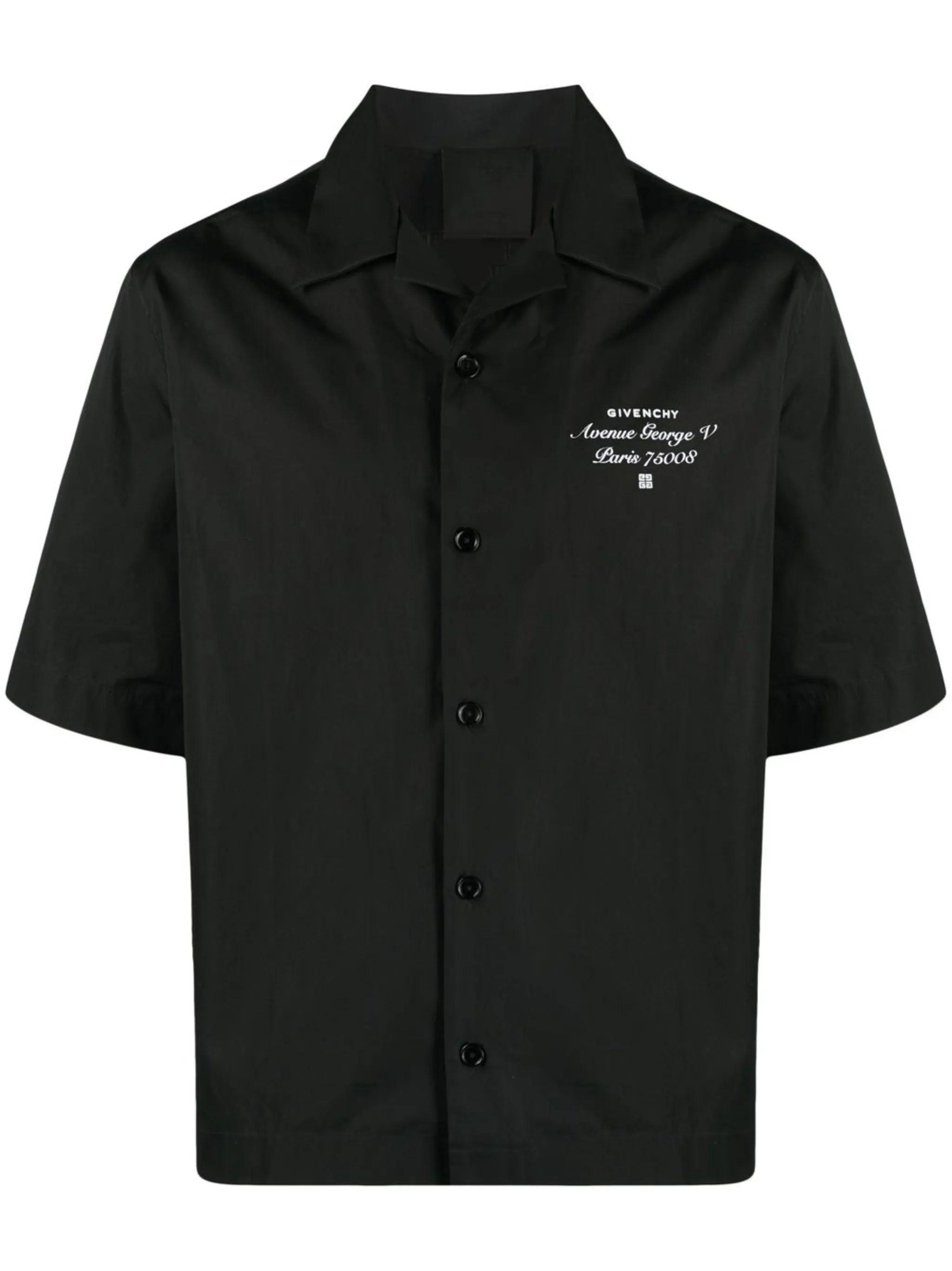 logo-embroidered short-sleeved shirt