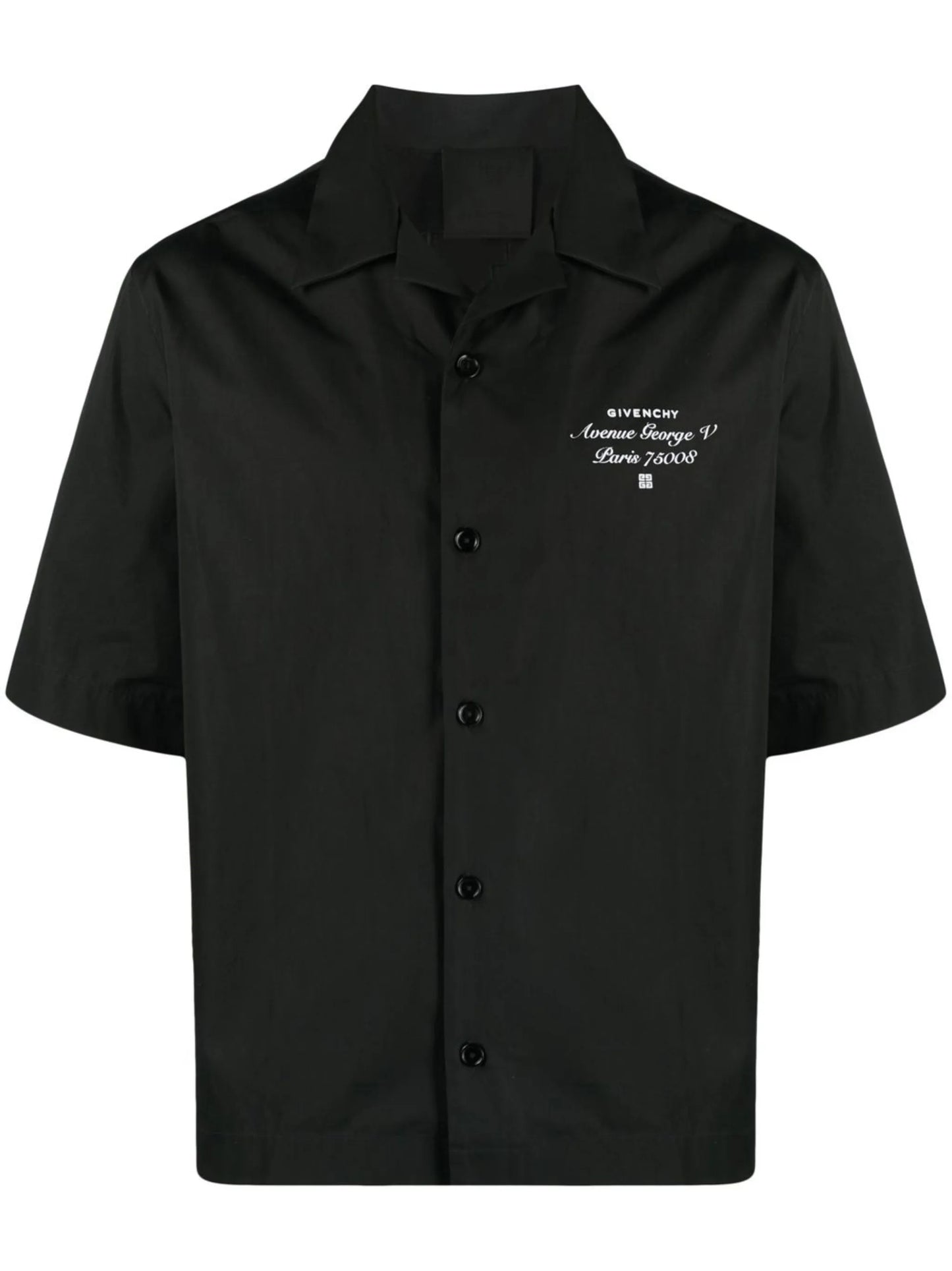 logo-embroidered short-sleeved shirt