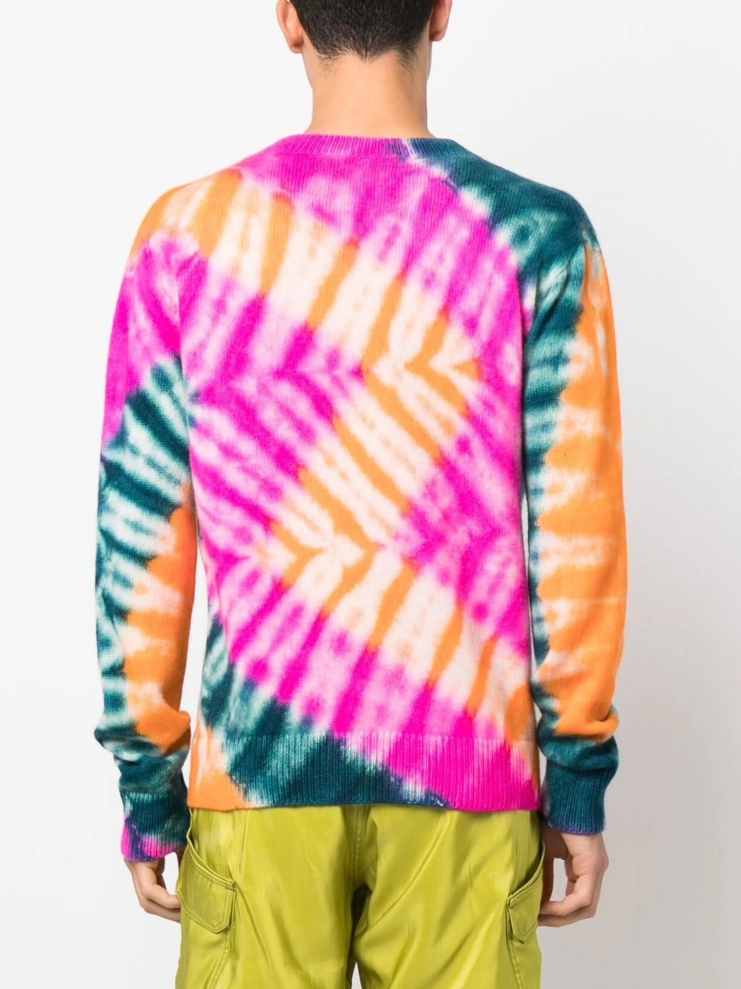 tie dye-pattern cashmere jumper